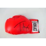 Boxing Interest - A red Everlast boxing glove signed by WBC Heavyweight Champion Tyson Fury,