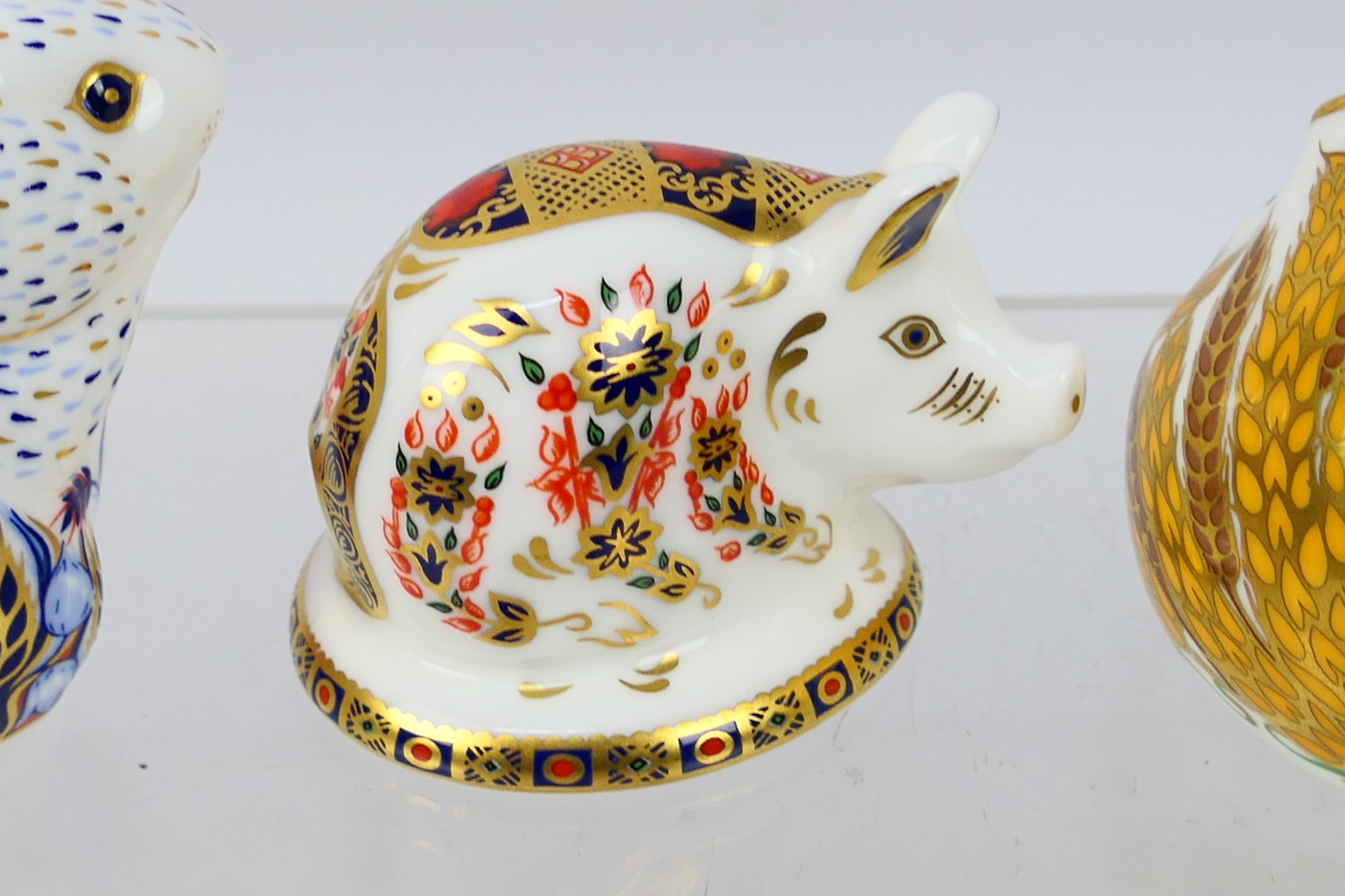 Royal Crown Derby - Three paperweights comprising a Collectors Guild Exclusive Poppy Mouse, - Image 6 of 10