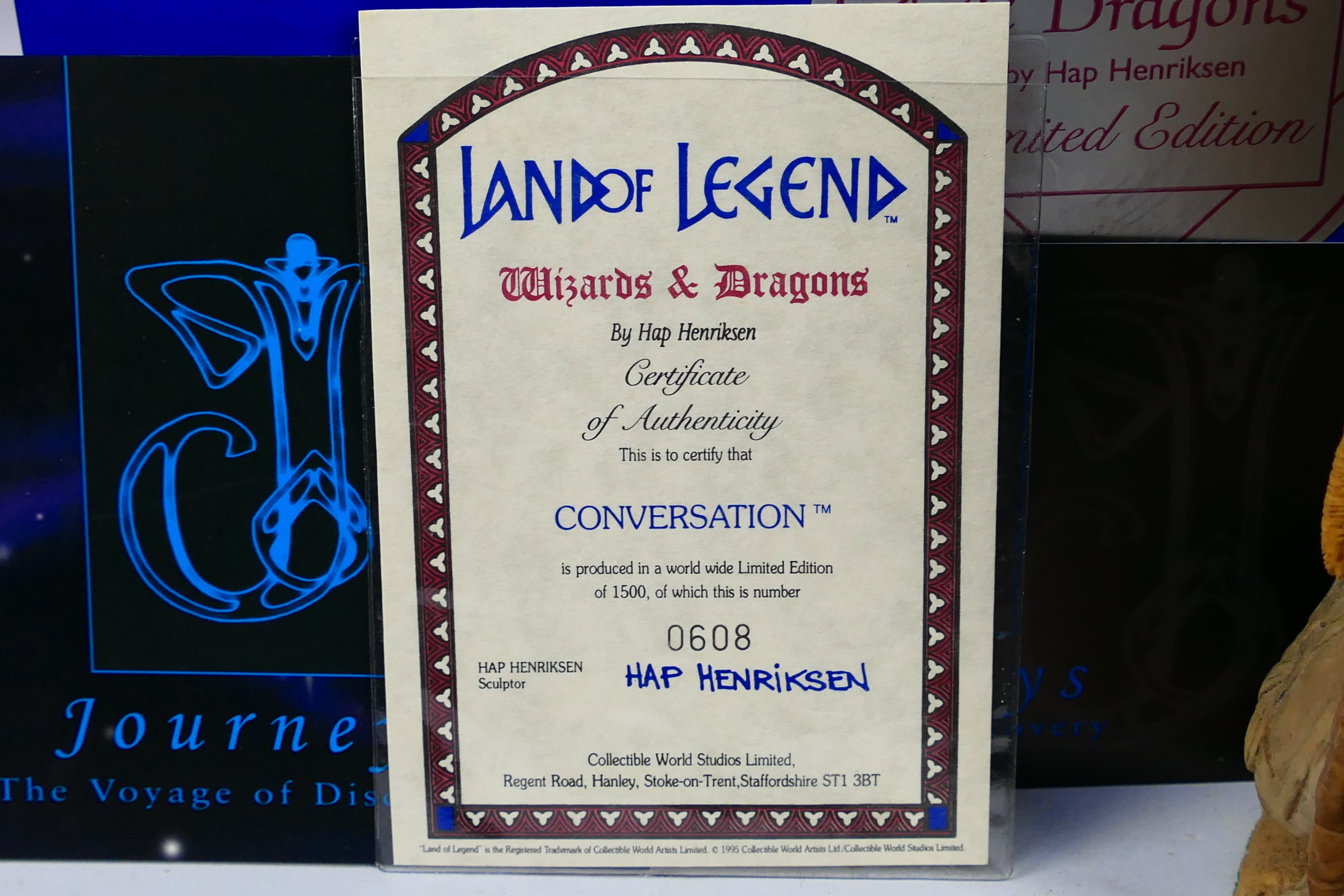 Wizards & Dragons - Two boxed limited edition Land Of Legend fantasy figures designed by Hap - Image 6 of 7