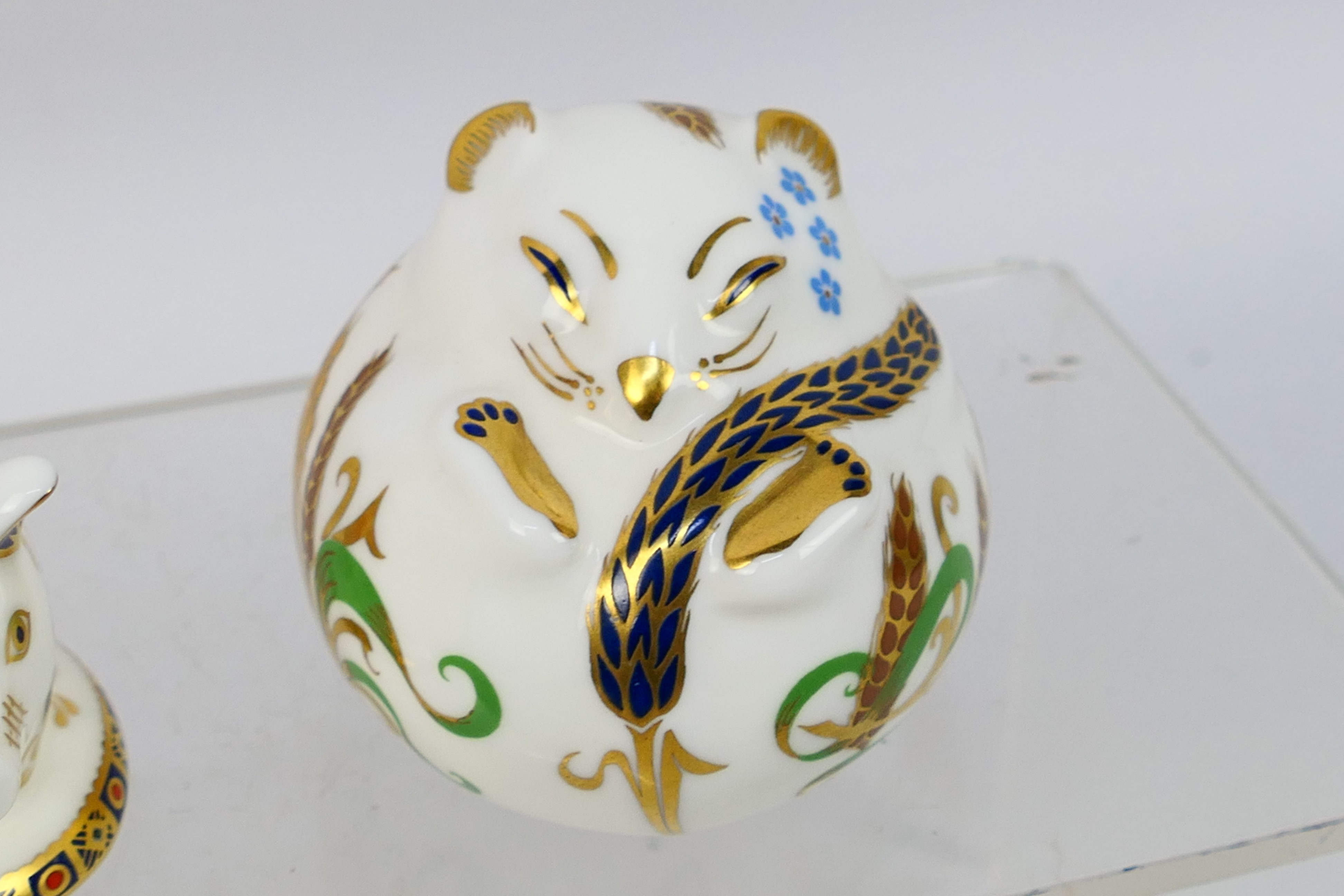 Royal Crown Derby - Three paperweights comprising a Collectors Guild Exclusive Poppy Mouse, - Image 4 of 10