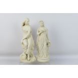 A Minton parian figure of Miranda, after John Bell,