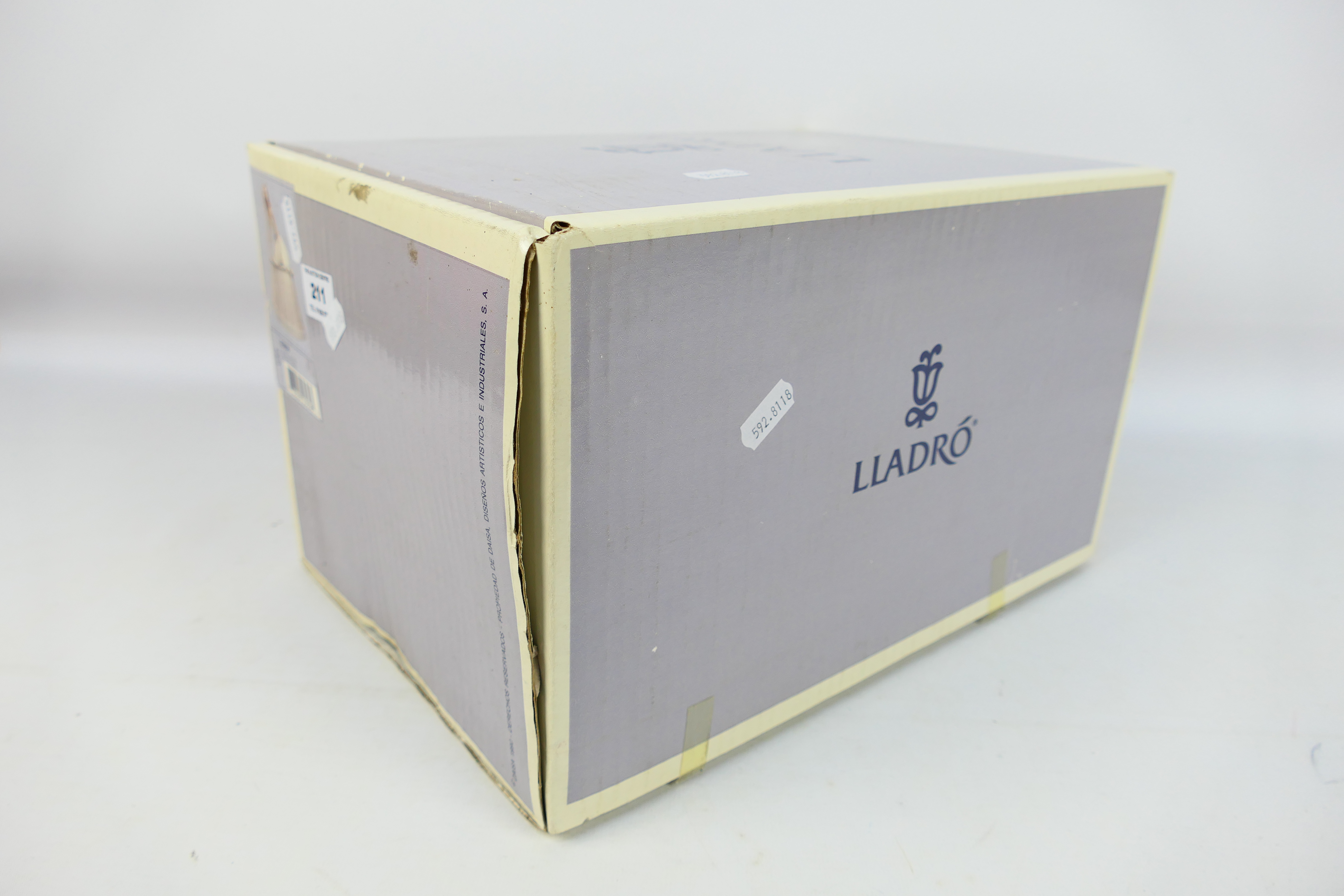 A boxed Lladro figure, Waiting To Dance, # 5858, approximately 22 cm (h). - Image 5 of 5
