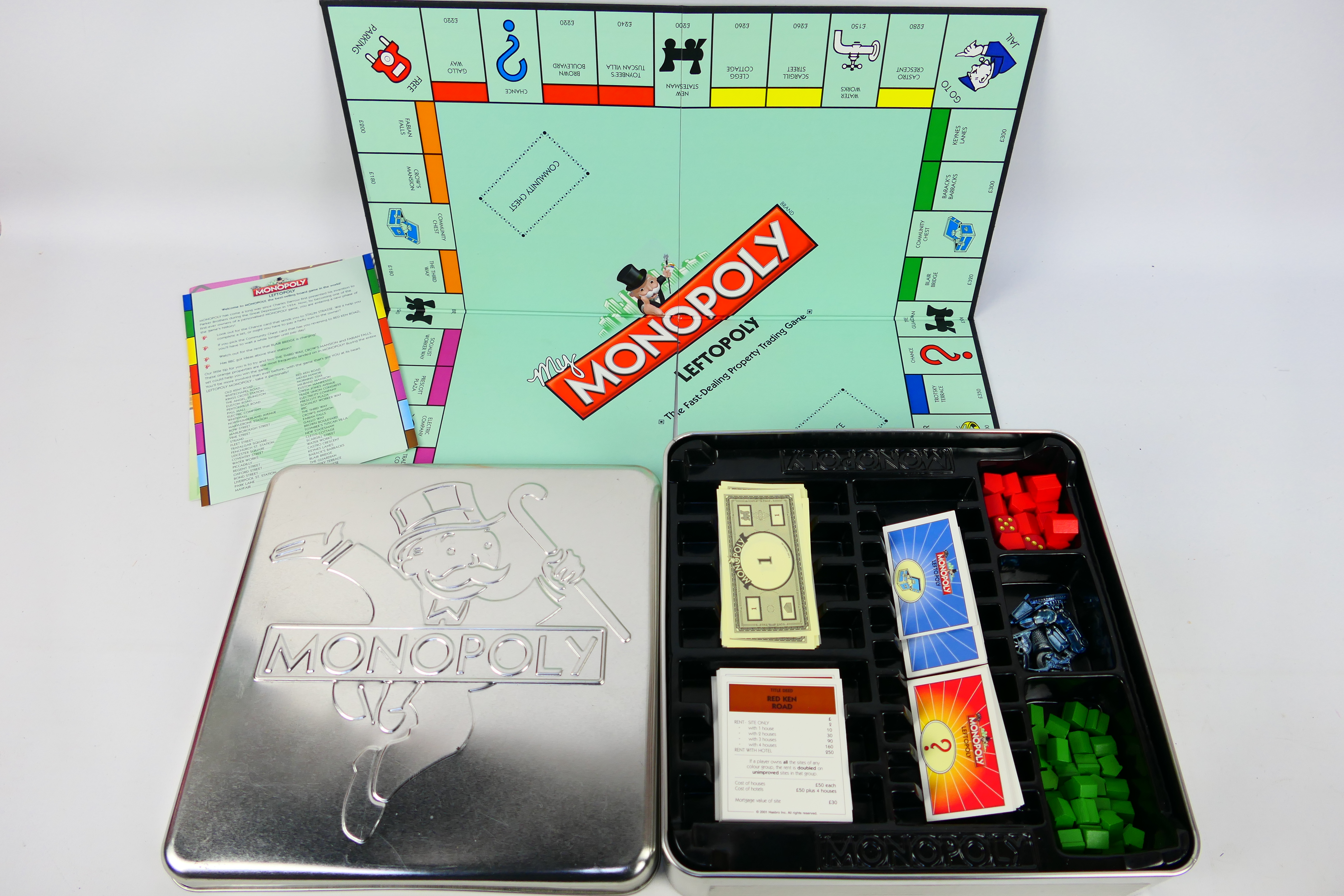 Monopoly - A rare personalised Monopoly game specially made by Hasbro for a British political