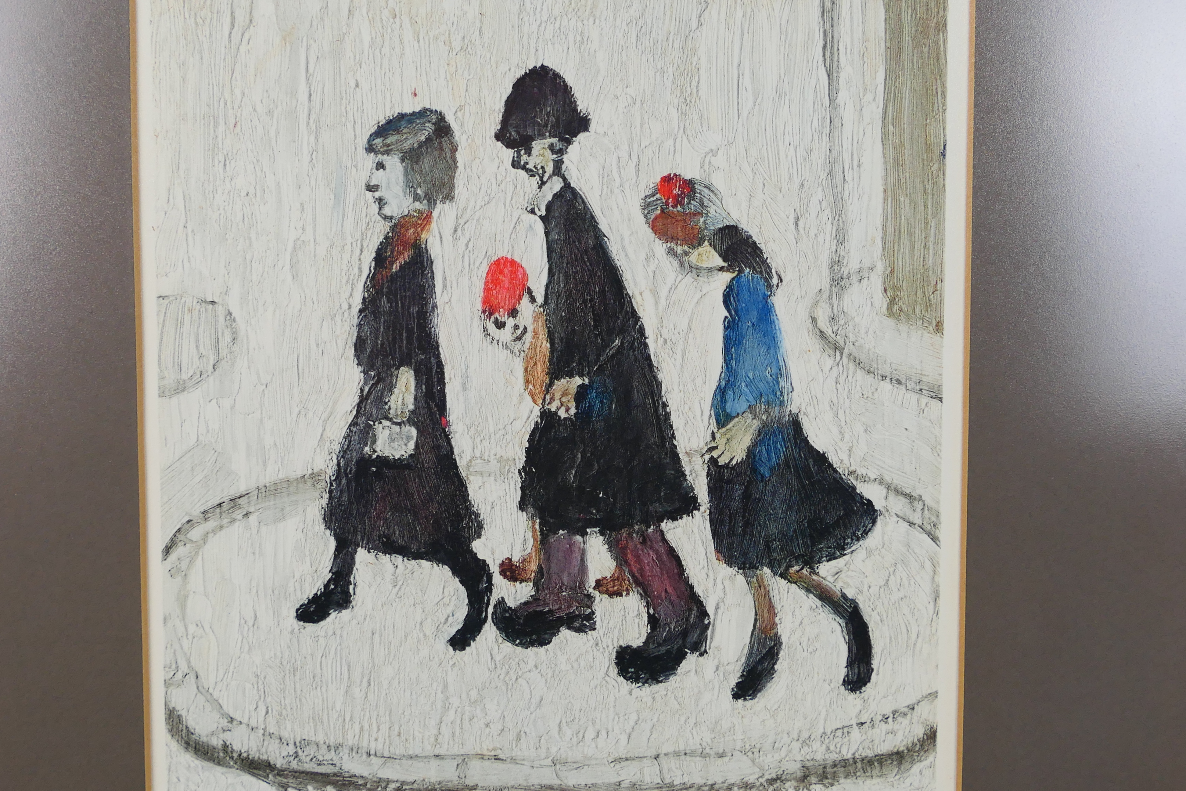 Laurence Stephen Lowry RBA RA (1887-1976) - A pencil signed print, The Family, - Image 2 of 6