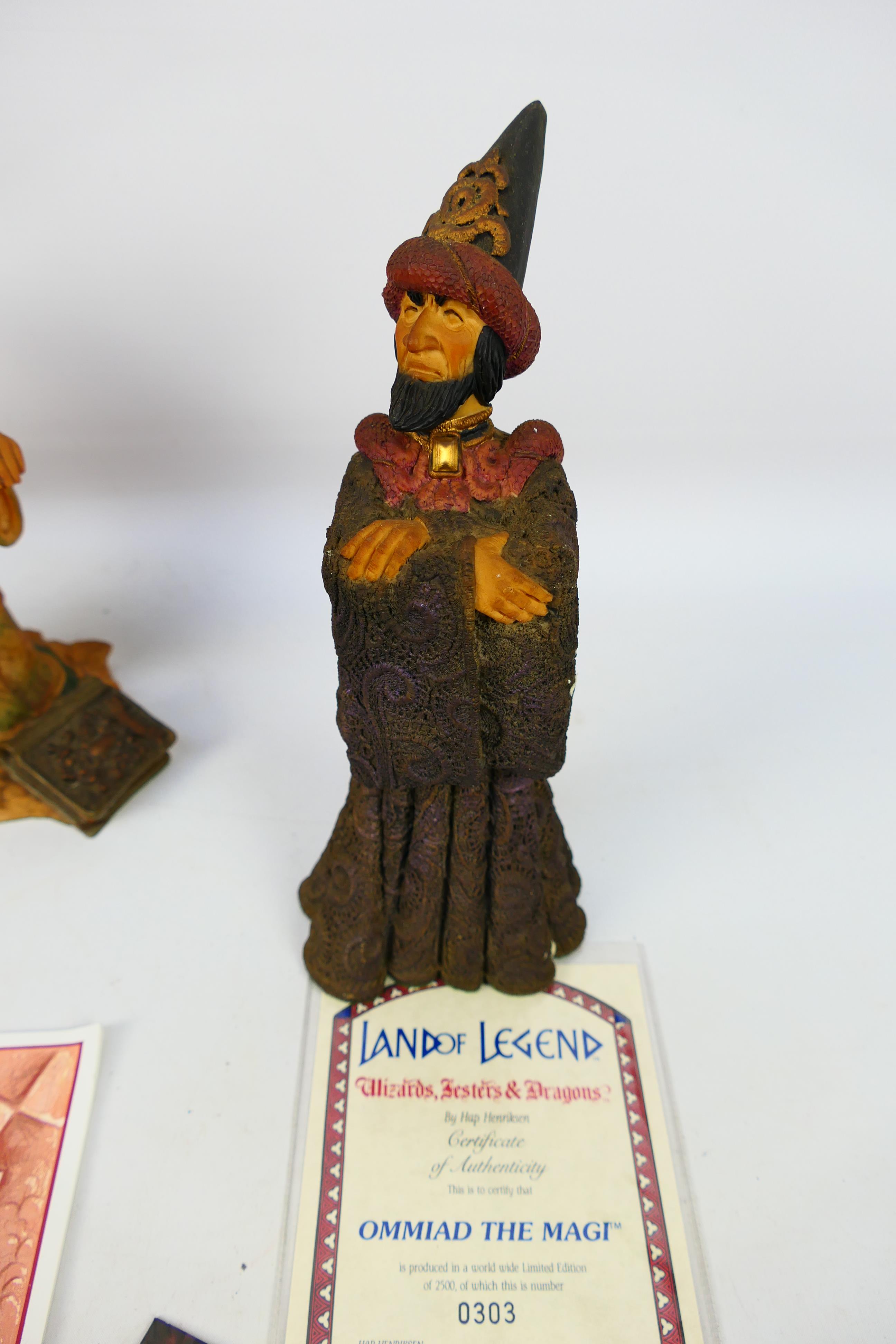 Three boxed limited edition Lilliput Lane Land Of Legend fantasy figures designed by Hap Henriksen - Image 2 of 7