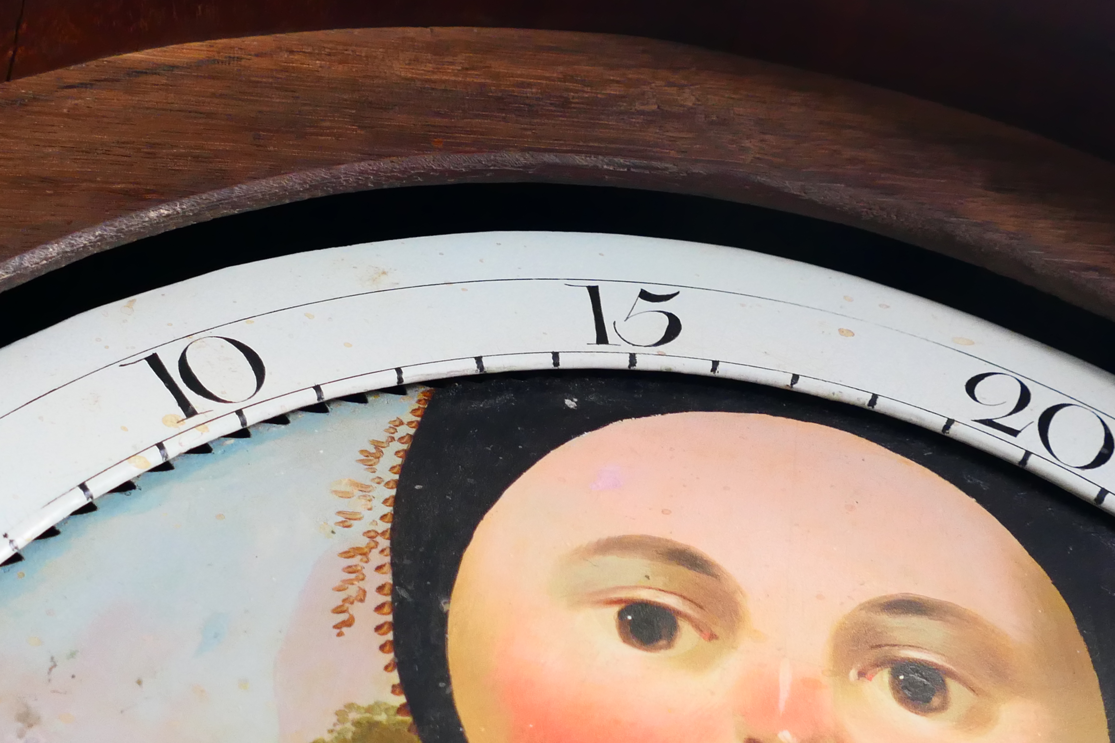 A late 18th century mahogany-cased 8-day longcase clock, signed to the arched, painted, - Image 34 of 34