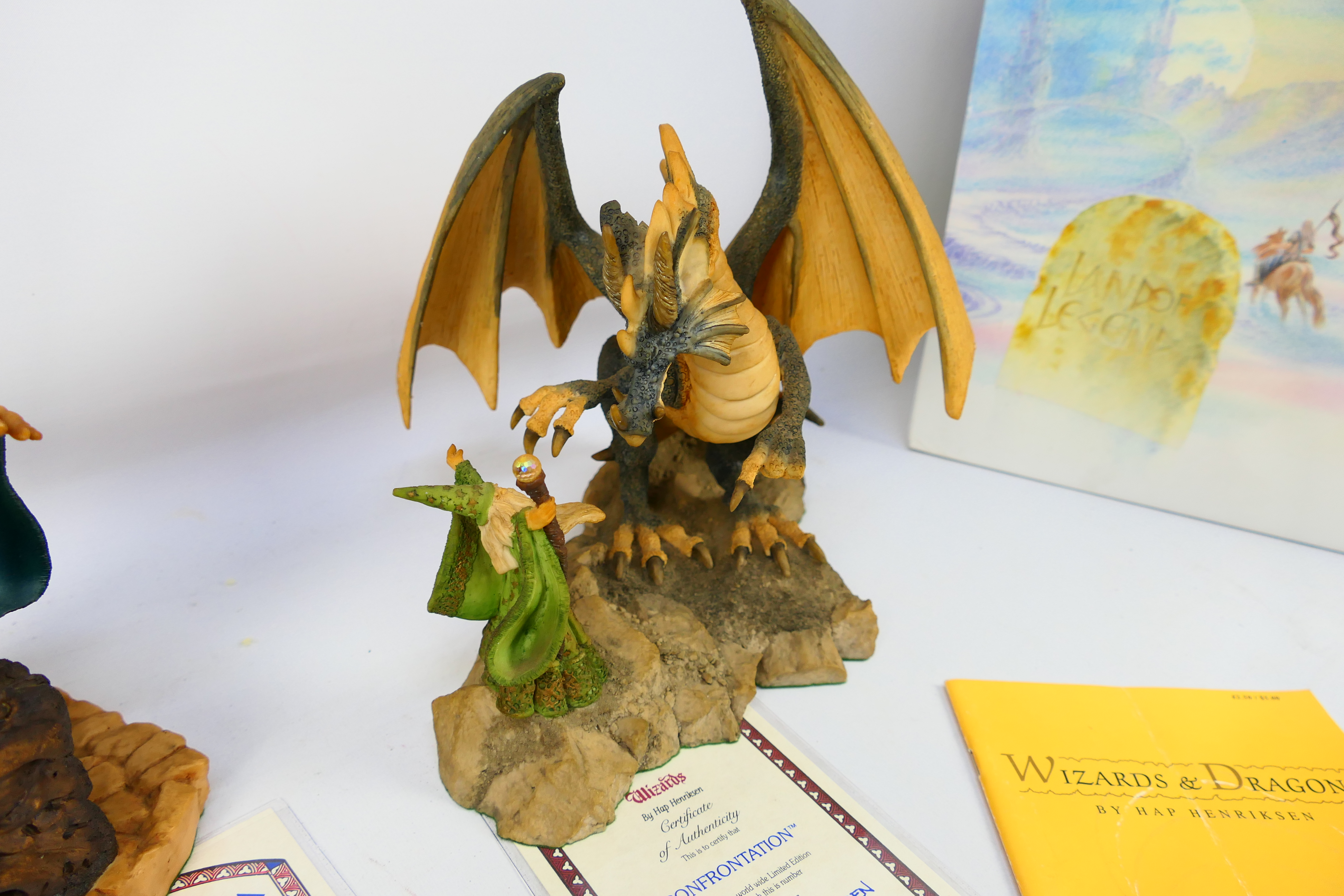 Two boxed limited edition Lilliput Lane Land Of Legend fantasy figures / groups designed by Hap - Image 4 of 8