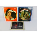 Rocky - Lot to include a limited edition Rocky II filmcel montage and two CED Videodiscs comprising
