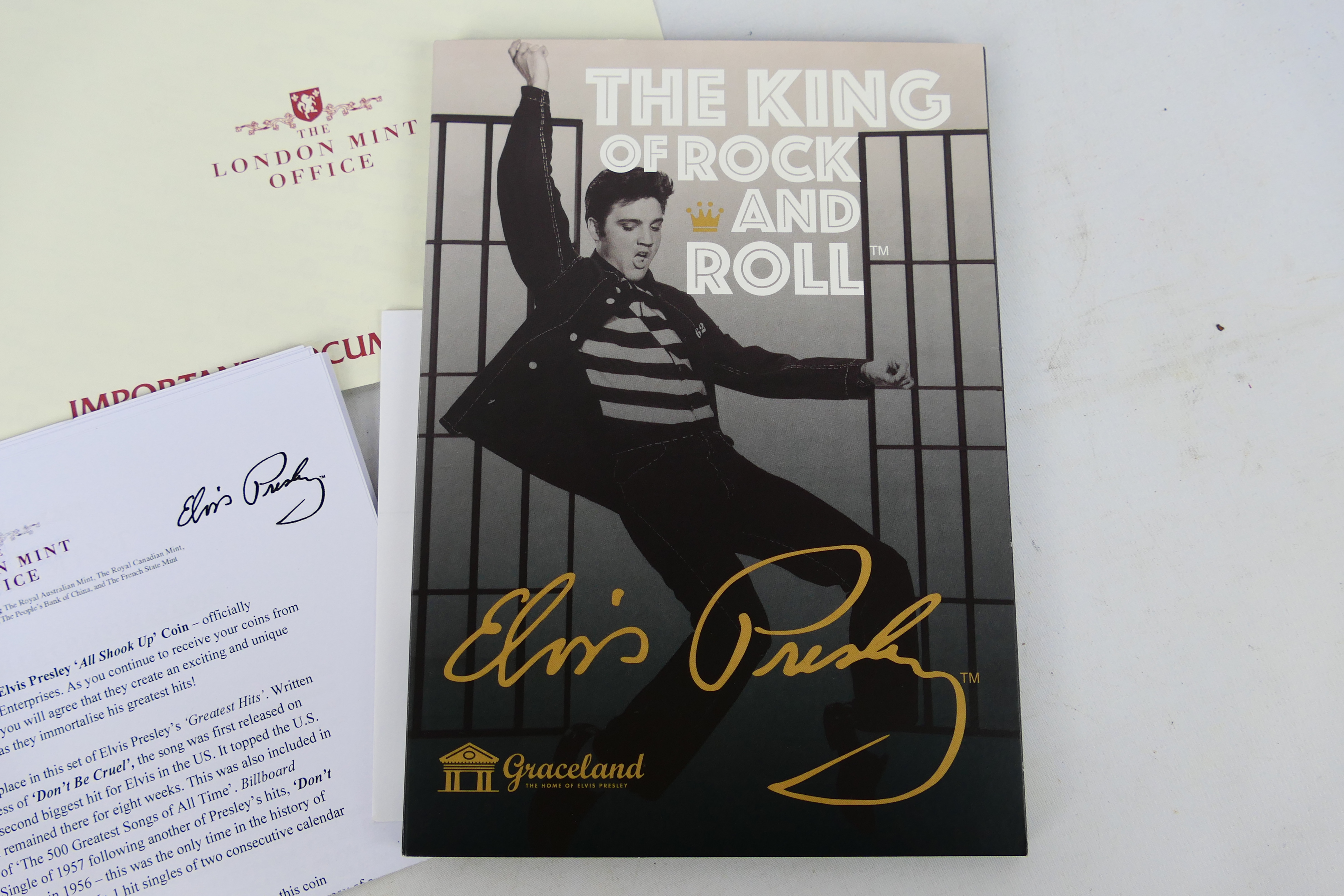 Elvis Presley - A London Mint Elvis related collector coin set, The King Of Rock And Roll, - Image 5 of 7