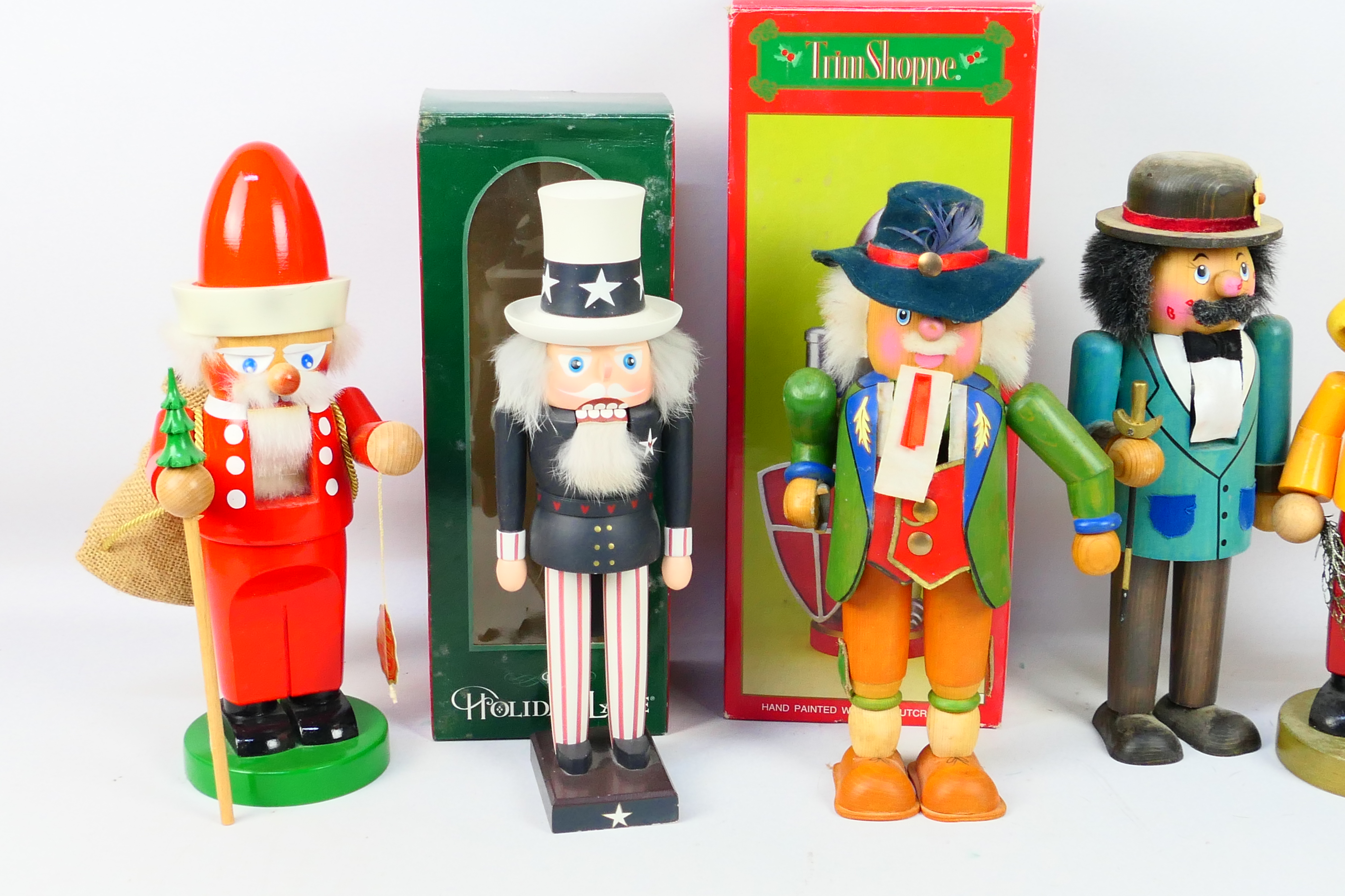 A collection of Steinbach and similar traditional, handmade, wooden figural nutcrackers, part boxed, - Image 3 of 4