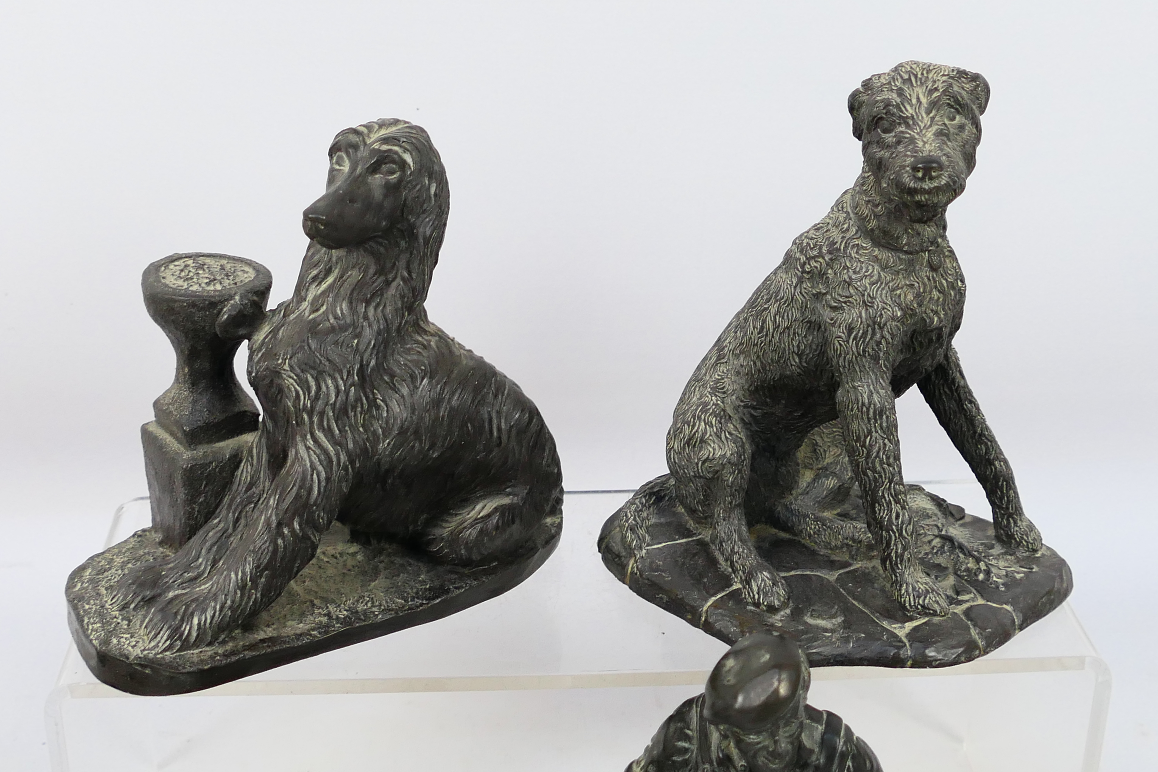 A collection of cold cast bronze figures / groups to include Heredities, - Image 2 of 5