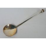 Scottish Silver - A long stem silver spoon by Graham Leishman Stewart (Dunblane 1955-2020) with