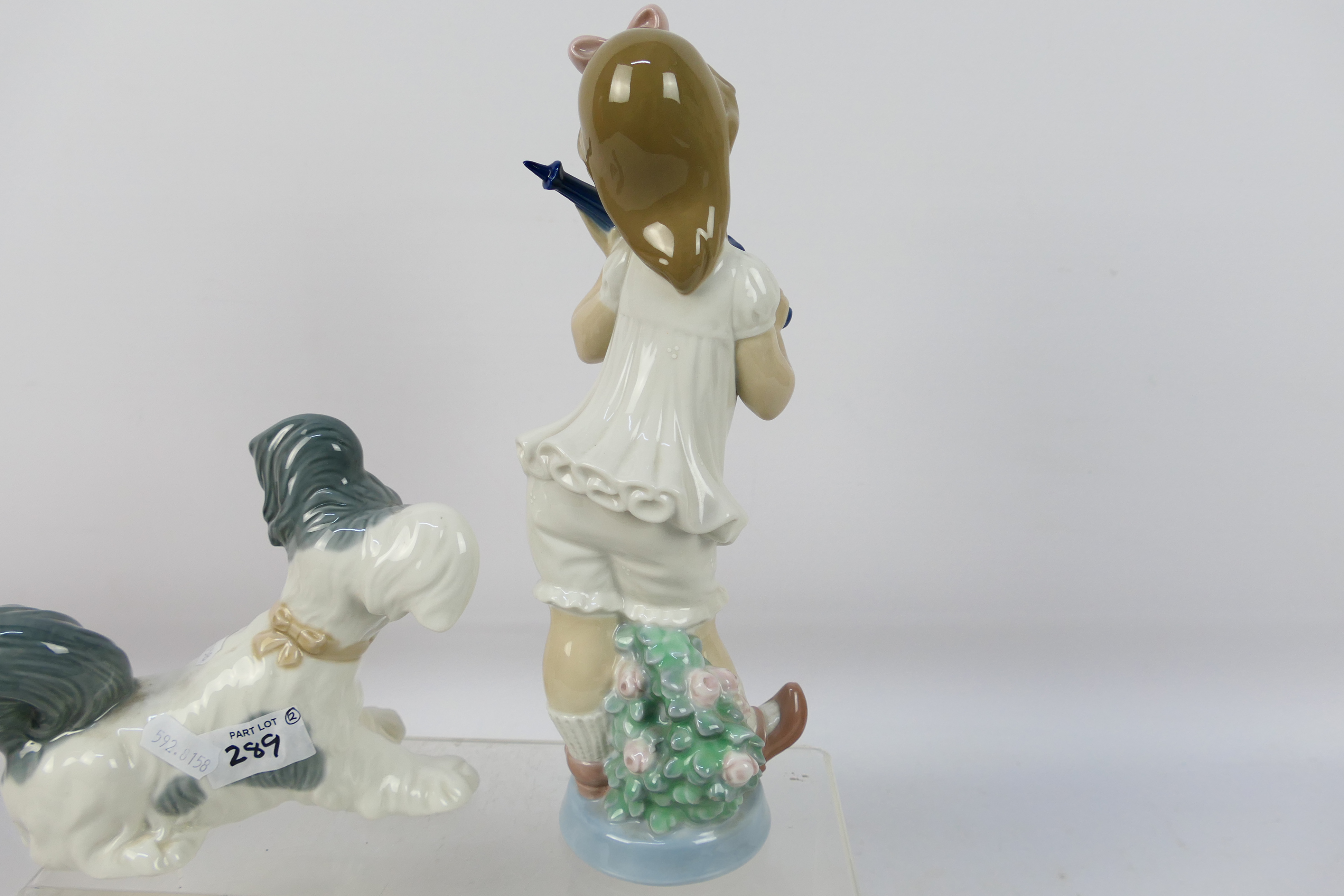 Lladro - Two figures comprising Sweet Girl, # 4987 and Skye Terrier, # 4643, - Image 6 of 8