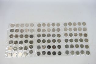 A collection of 90 collectable fifty pence coins (50p) to include London 2012 Olympics,