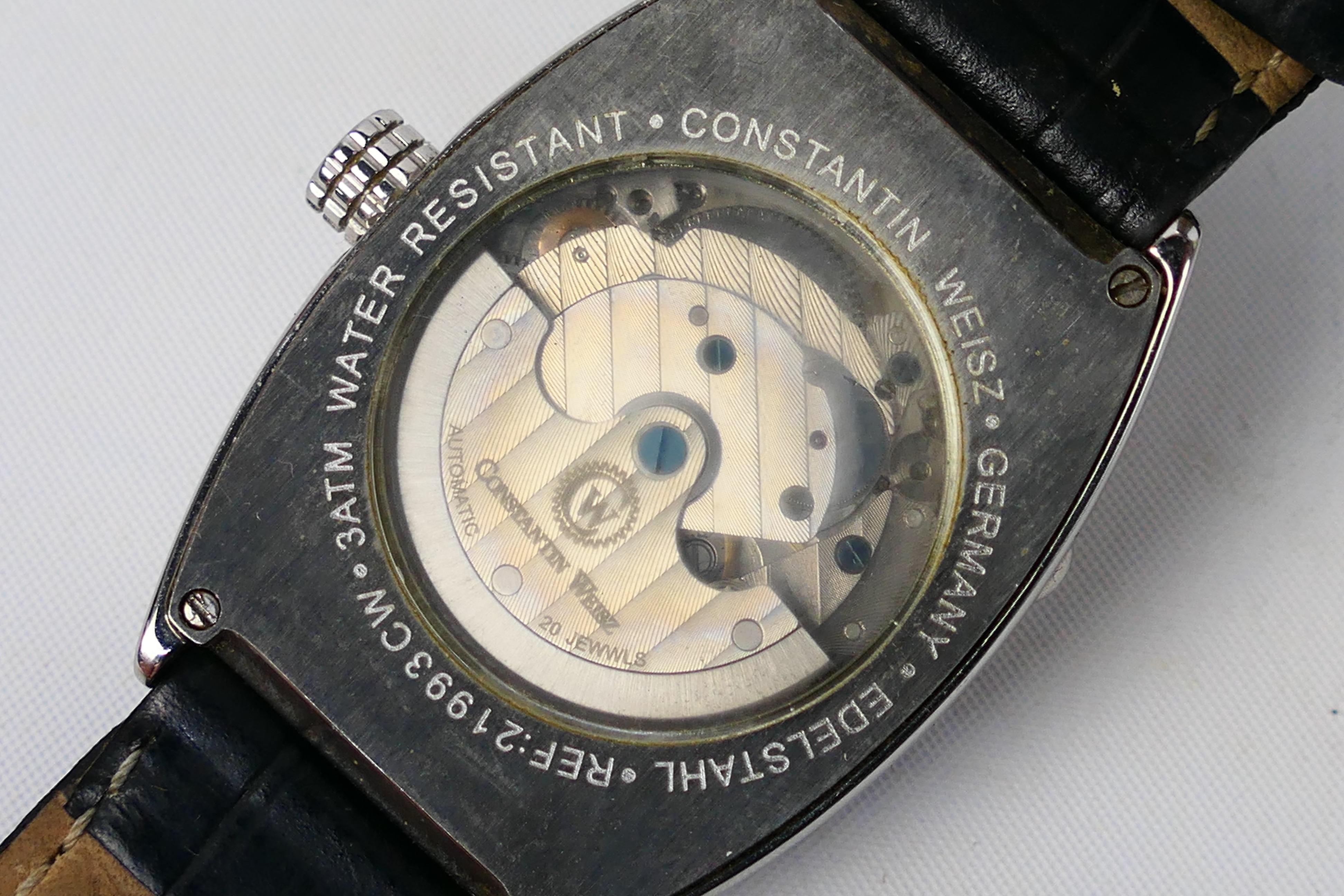 An Art Deco style gentleman's wrist watch by Constantin Weisz with subsidiary seconds dial - Image 6 of 10