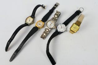 A small collection of wrist watches to include Seiko, Sekonda, Timex and other.