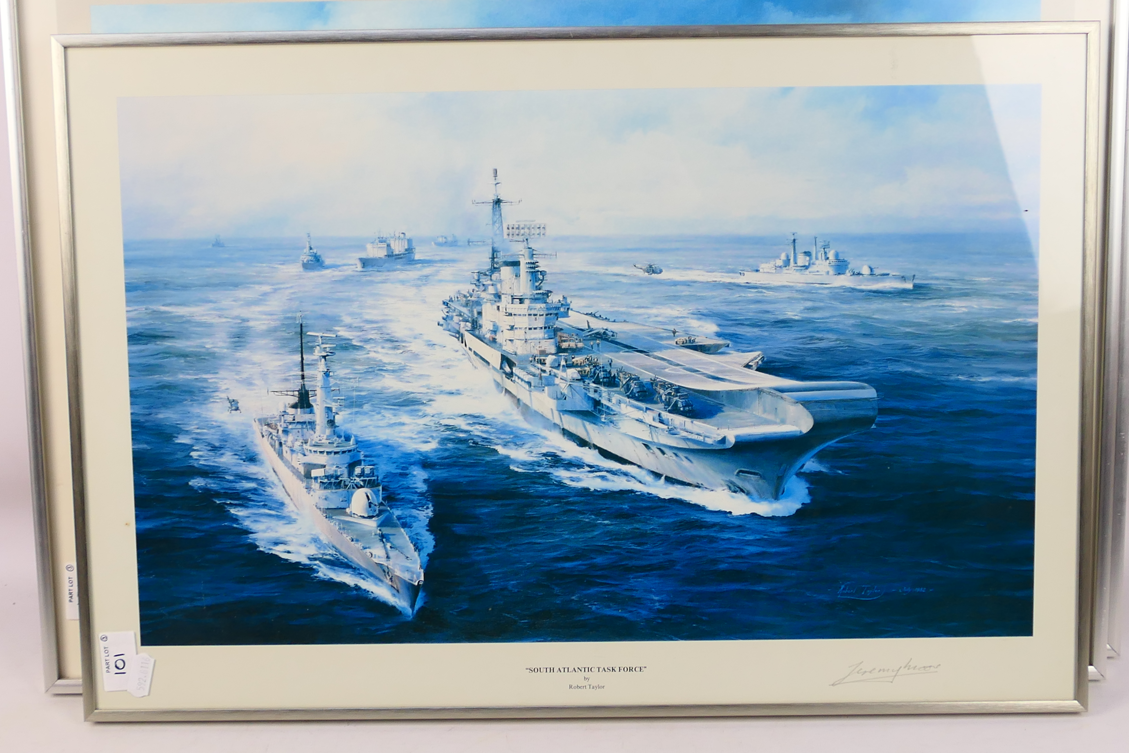 Three military related prints comprising a first edition print Spitfire by Robert Taylor, - Image 6 of 6