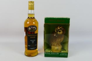 A Royal Doulton Whyte & Mackay Tawny Owl decanter from the Scottish Owls Series, 20cl and 40% abv,