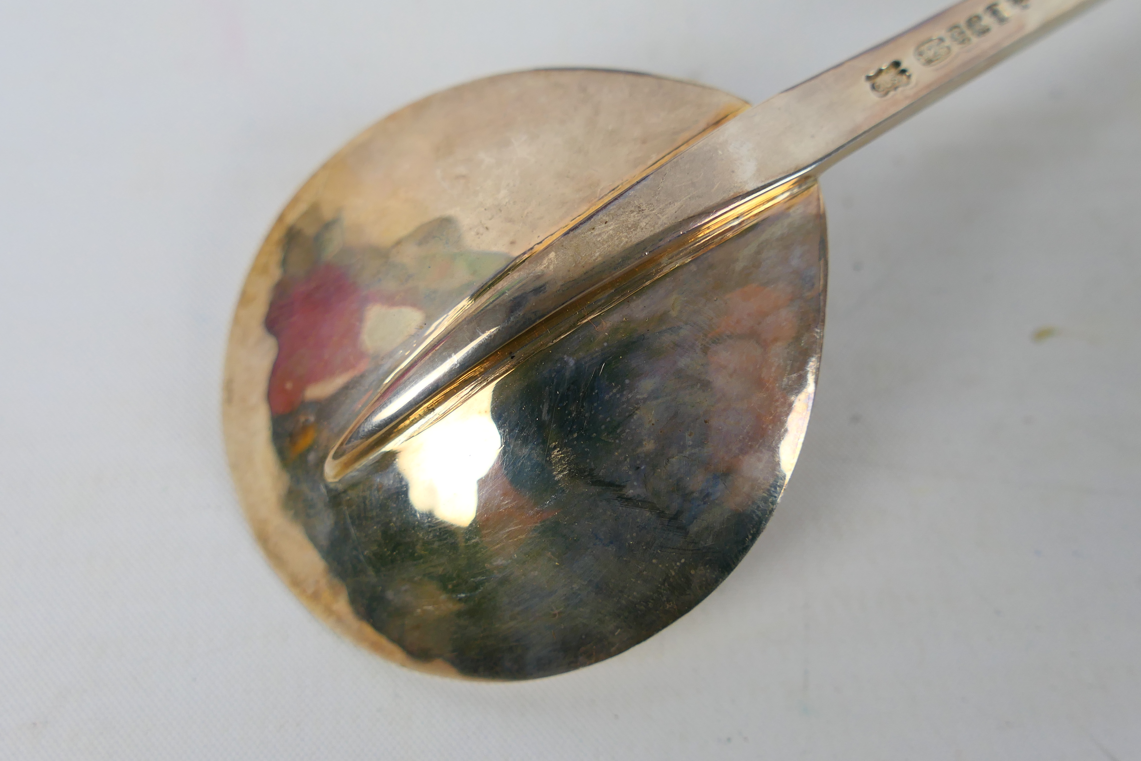 Scottish Silver - A long stem silver spoon by Graham Leishman Stewart (Dunblane 1955-2020) with - Image 5 of 7