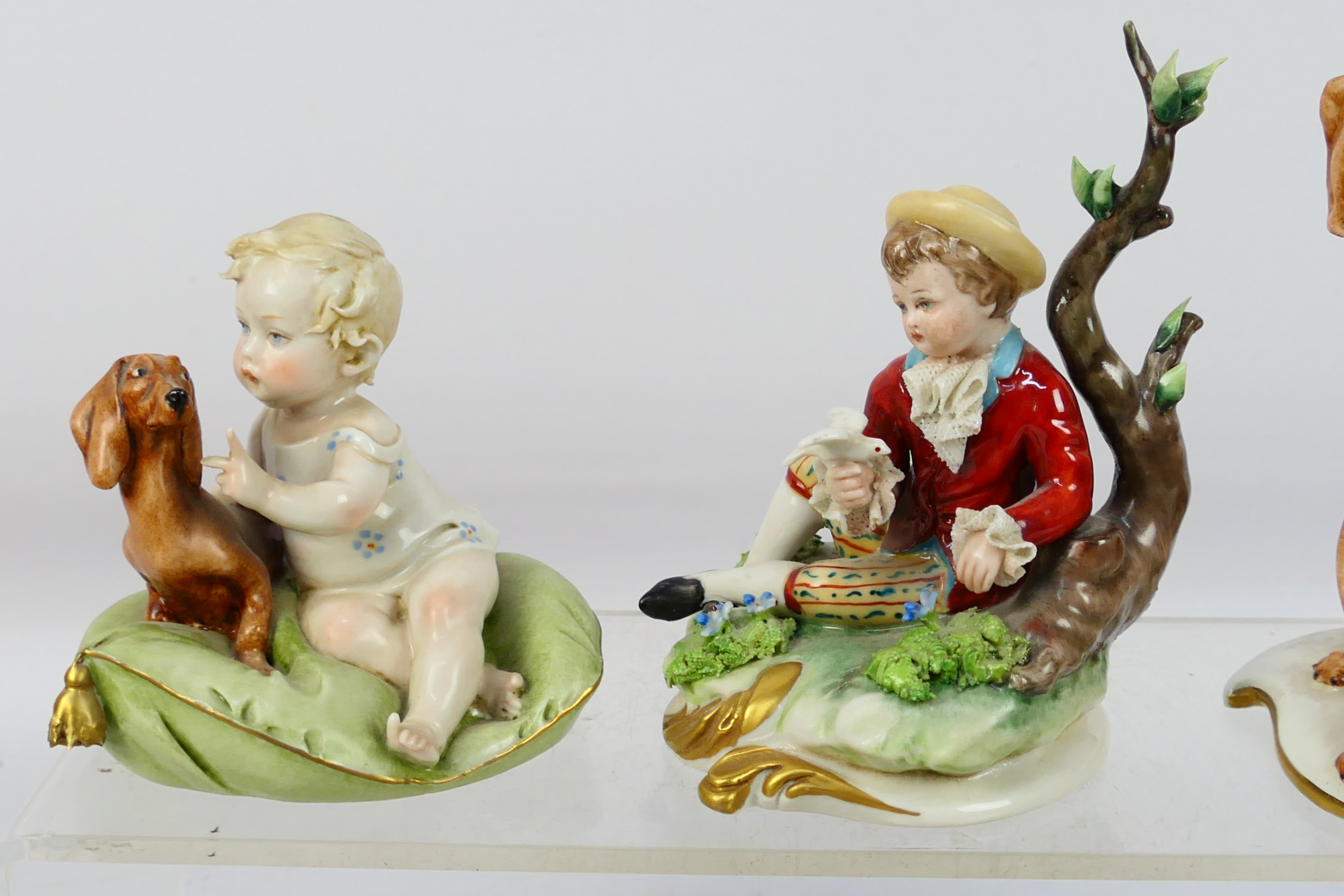 A collection of small Capodimonte figures / groups to include Giuseppe Cappe, - Image 2 of 14