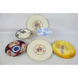 Royal Doulton, Royal Worcester, Wedgwood - 6 x ceramic plates.