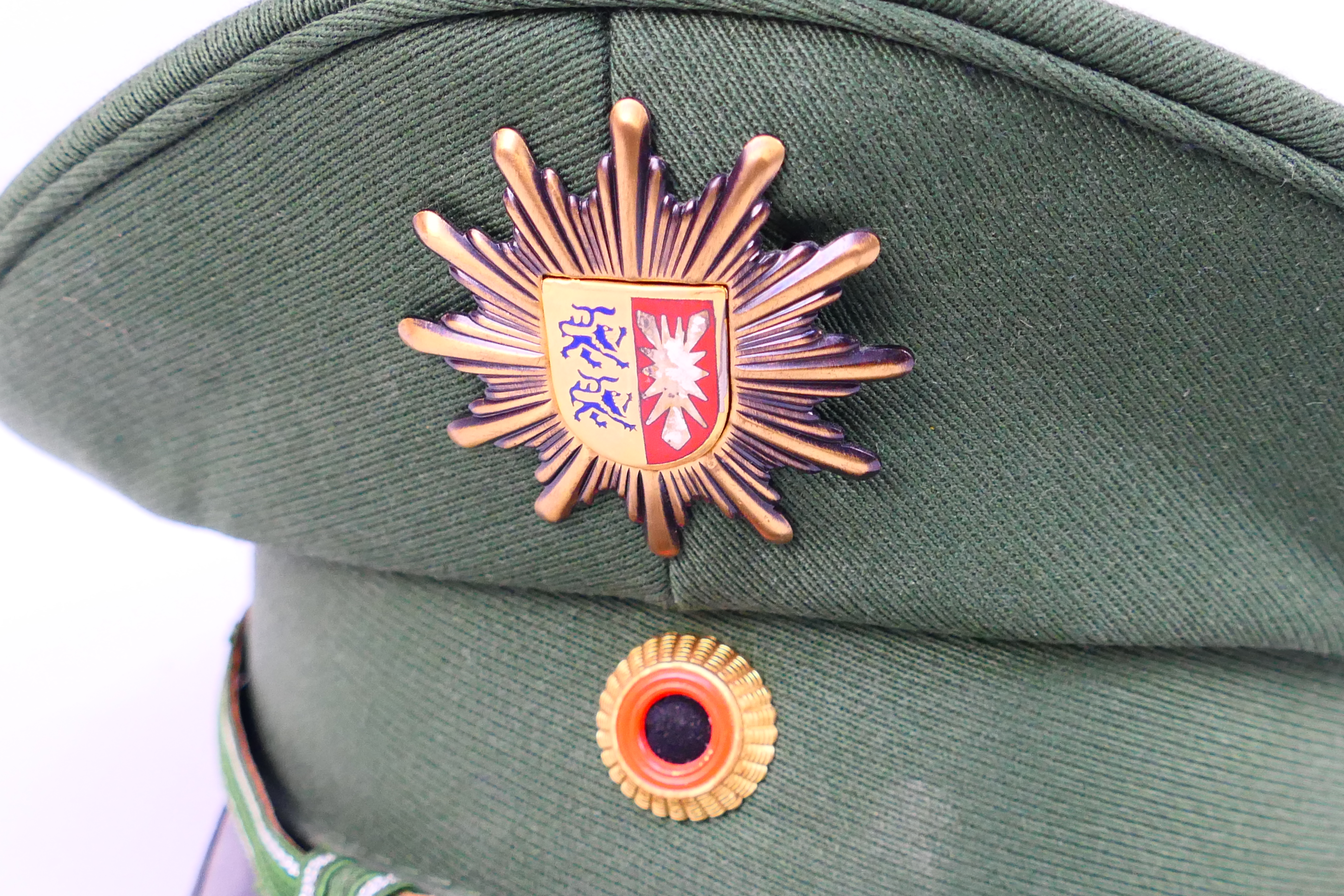 A German green police hat. - Image 2 of 4
