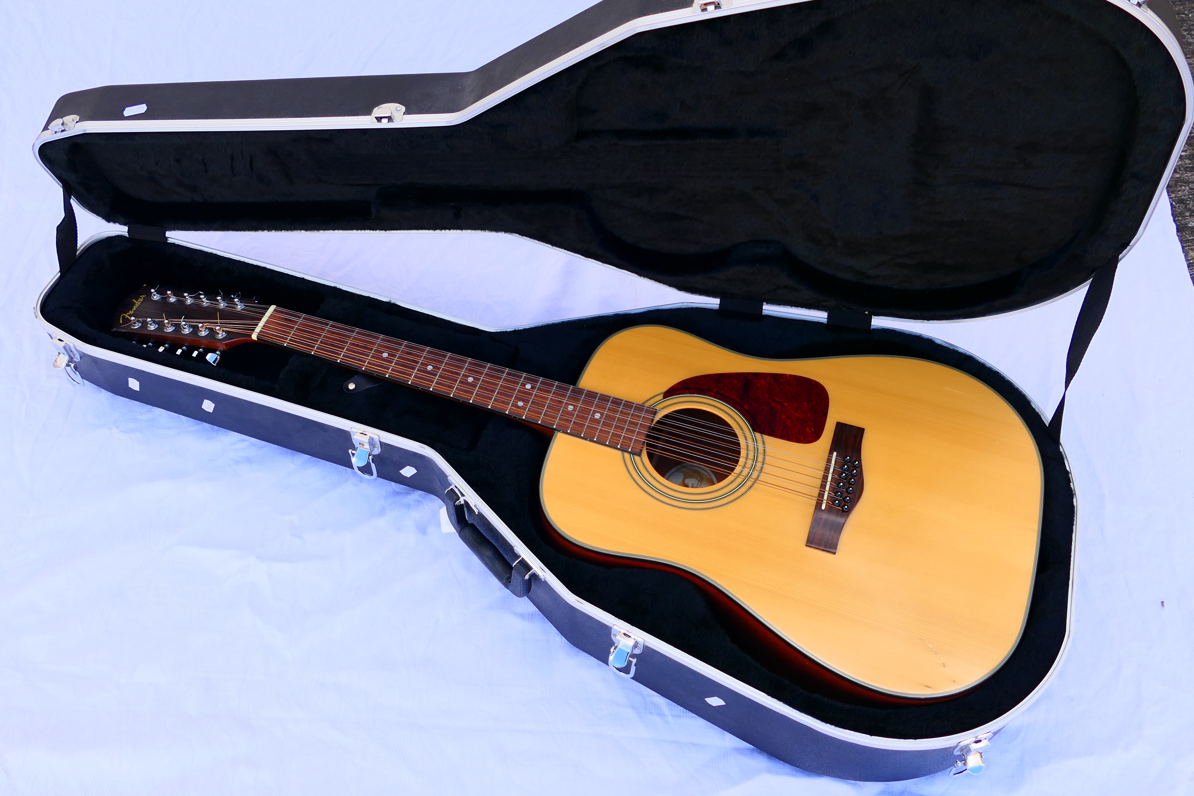 A Fender twelve string acoustic guitar, model DG-14S NAT, serial number 2016***,