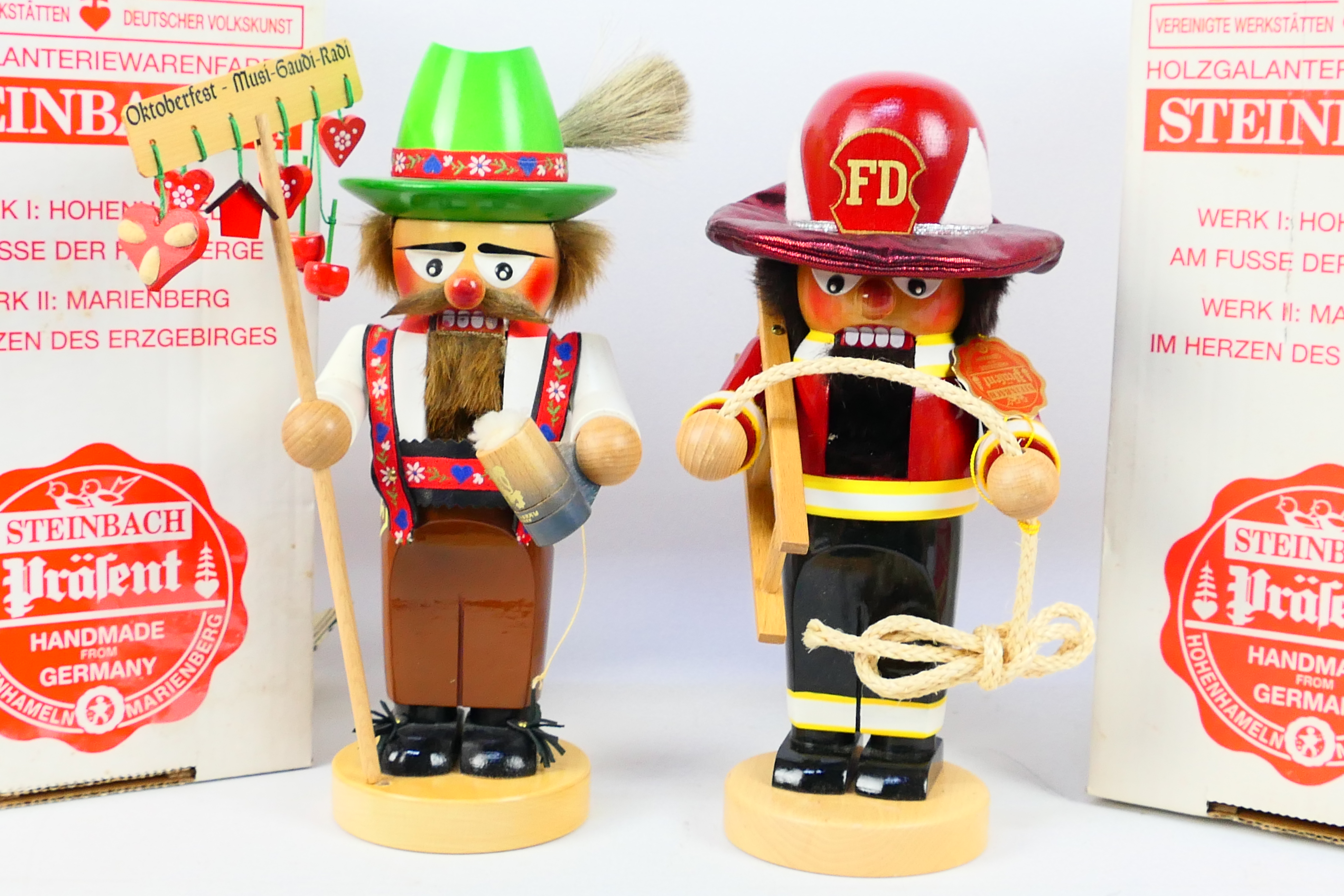 Two traditional German handmade wooden figural nutcrackers by Steinbach, - Image 2 of 3