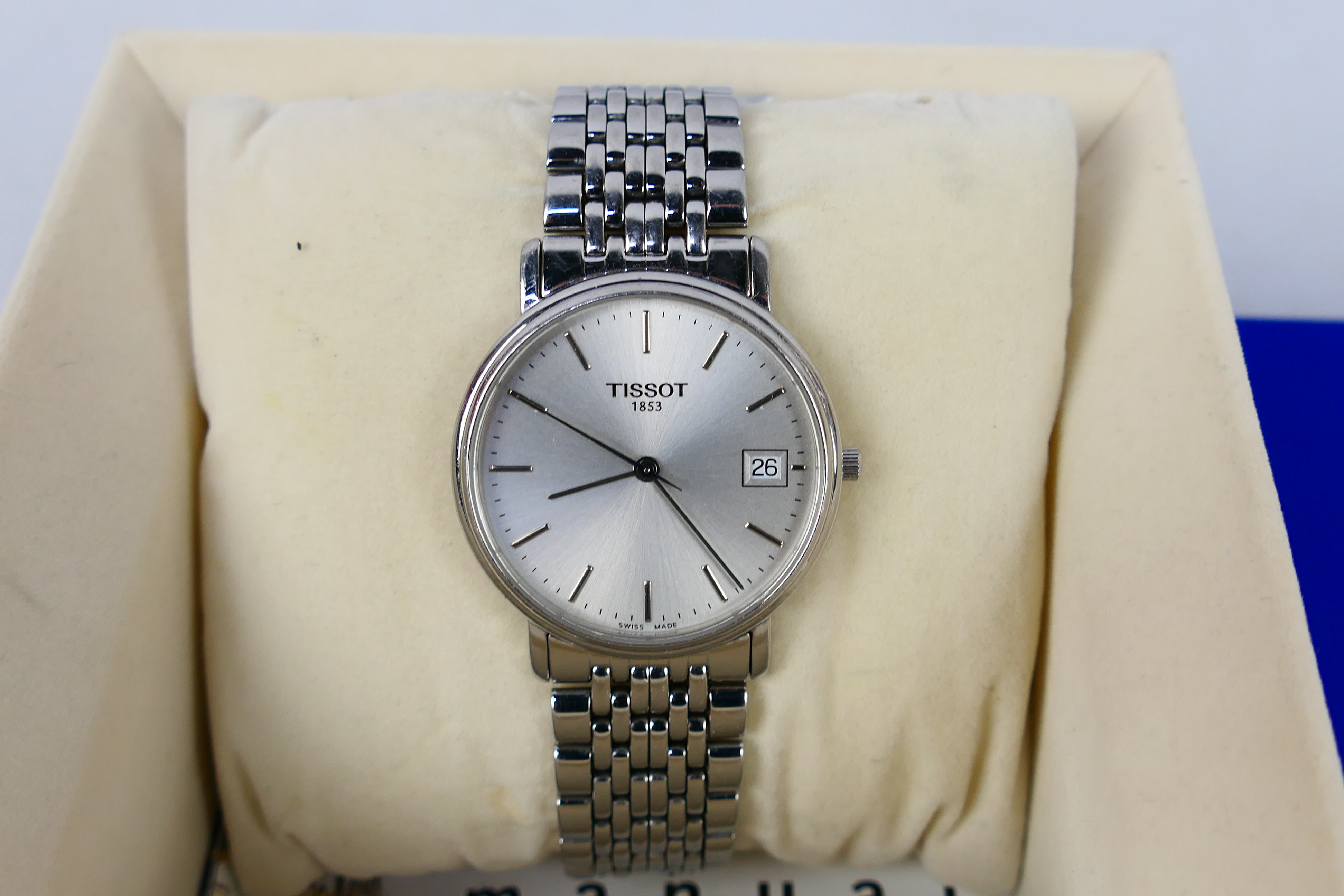 A stainless steel Tissot wrist watch contained in original box with paperwork. - Image 2 of 6