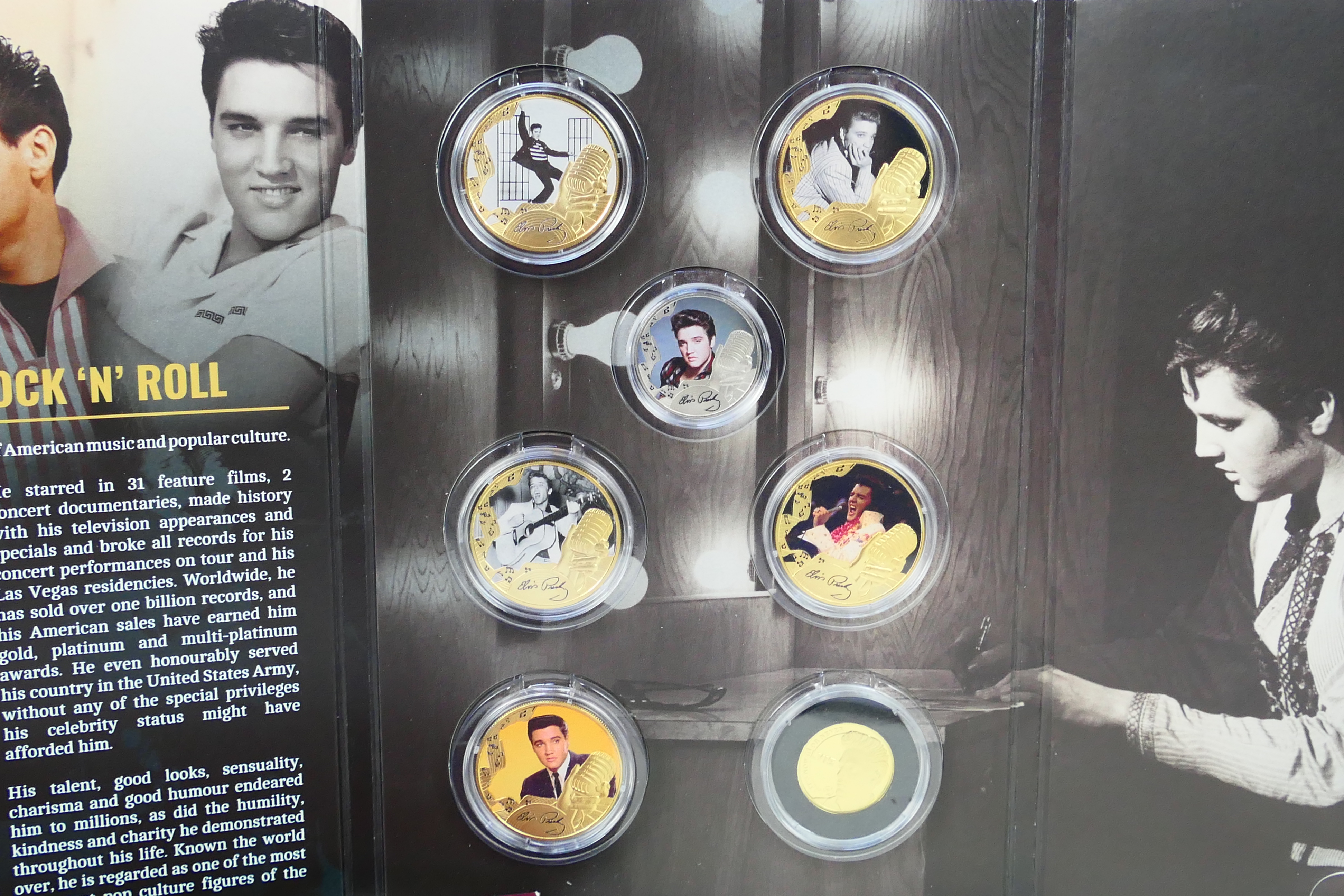 Elvis Presley - A London Mint Elvis related collector coin set, The King Of Rock And Roll, - Image 2 of 7