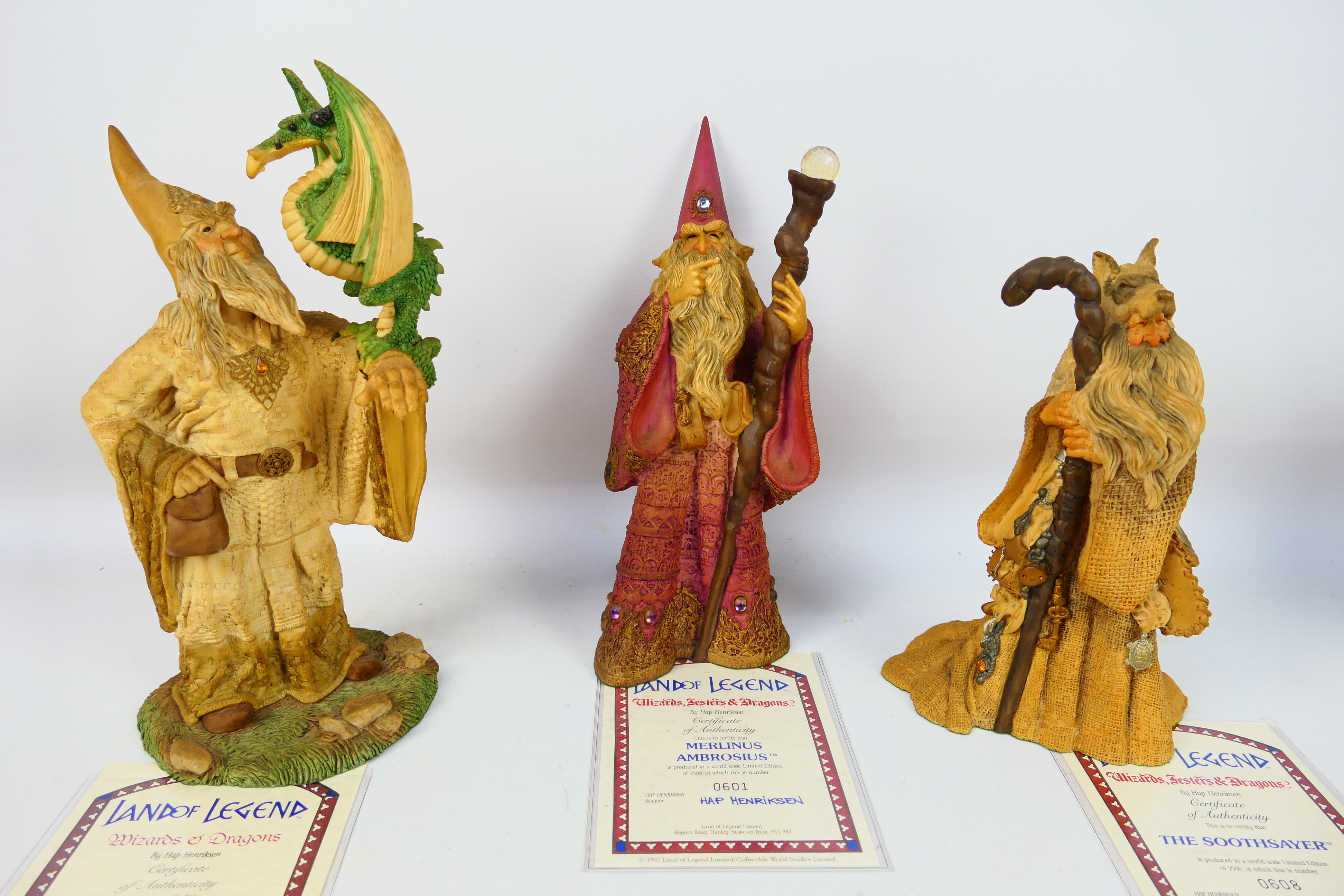 Three boxed limited edition Lilliput Lane Land Of Legend / Wizards & Dragons fantasy figures - Image 2 of 8