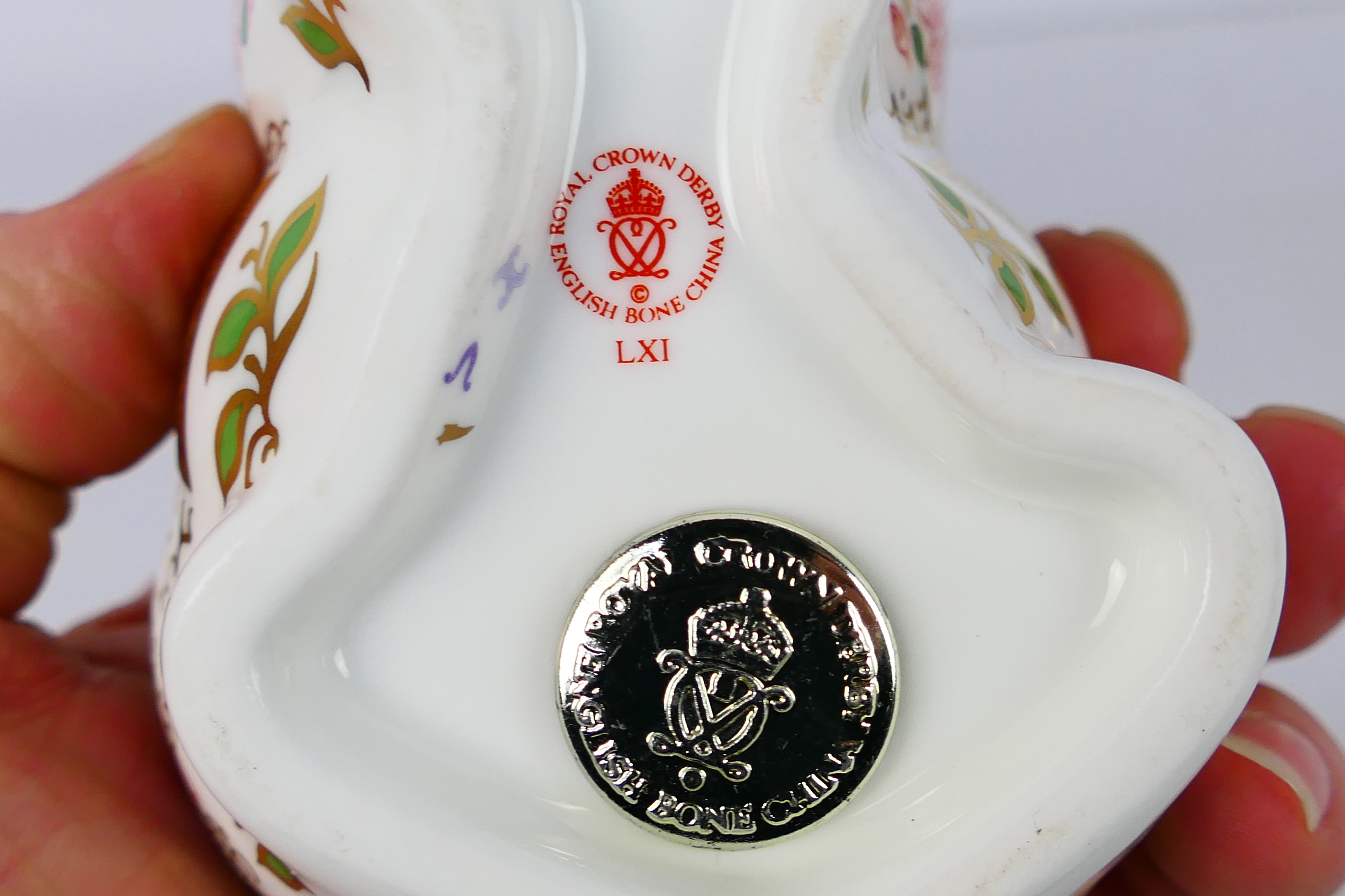 Royal Crown Derby - Two paperweights comprising Old Imari Polar Bear (silver stopper) and Tortoise, - Image 5 of 8