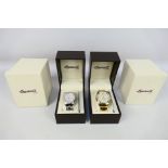 Two Ingersoll Gems stone set wrist watches housed in original boxes with paperwork and outer card