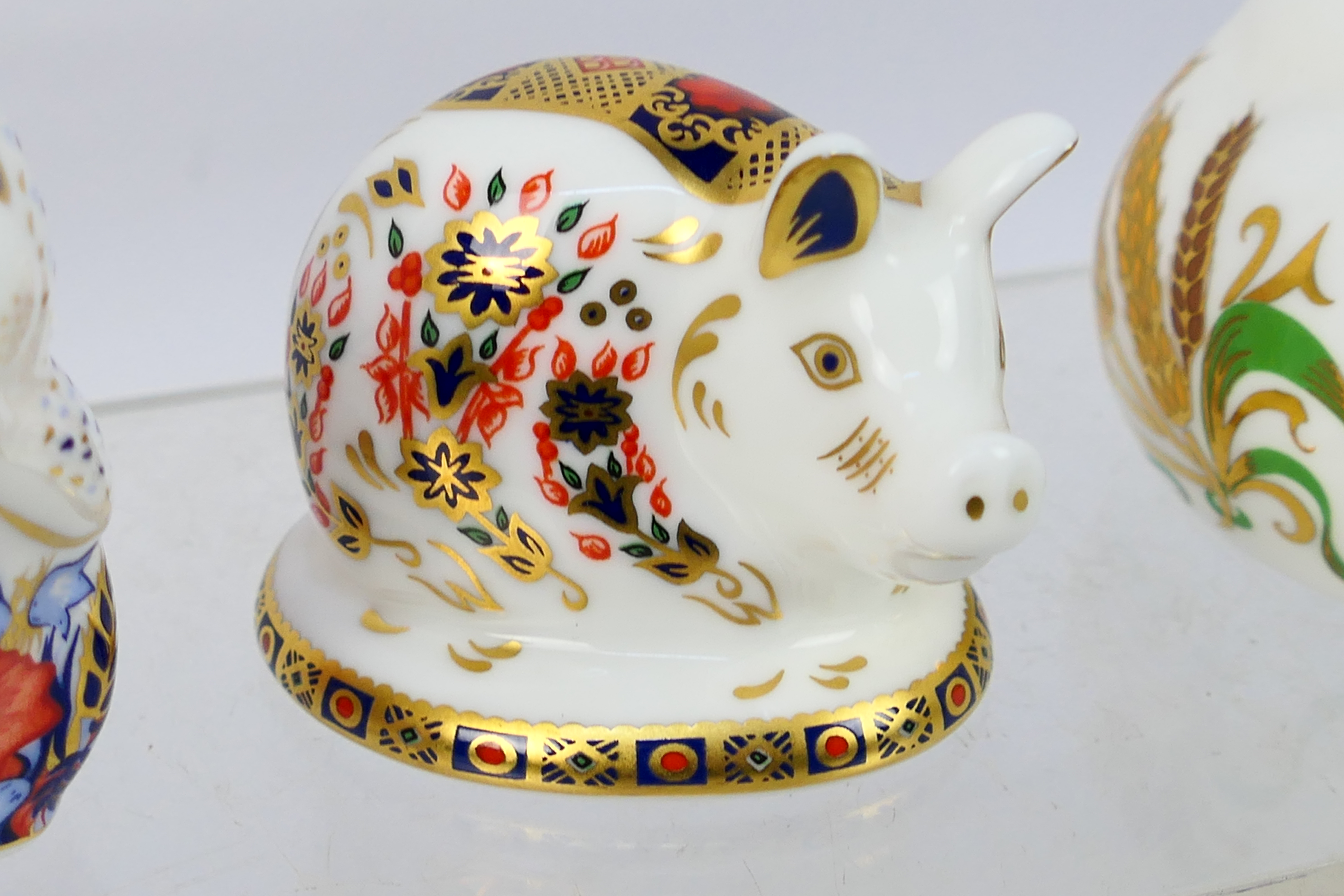 Royal Crown Derby - Three paperweights comprising a Collectors Guild Exclusive Poppy Mouse, - Image 3 of 10