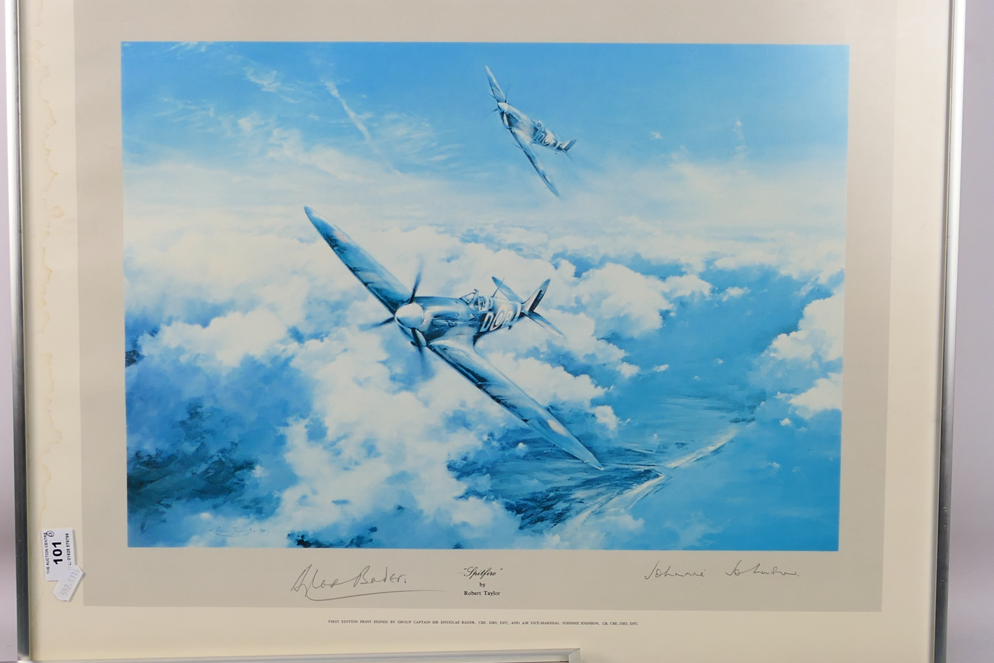 Three military related prints comprising a first edition print Spitfire by Robert Taylor, - Image 2 of 6