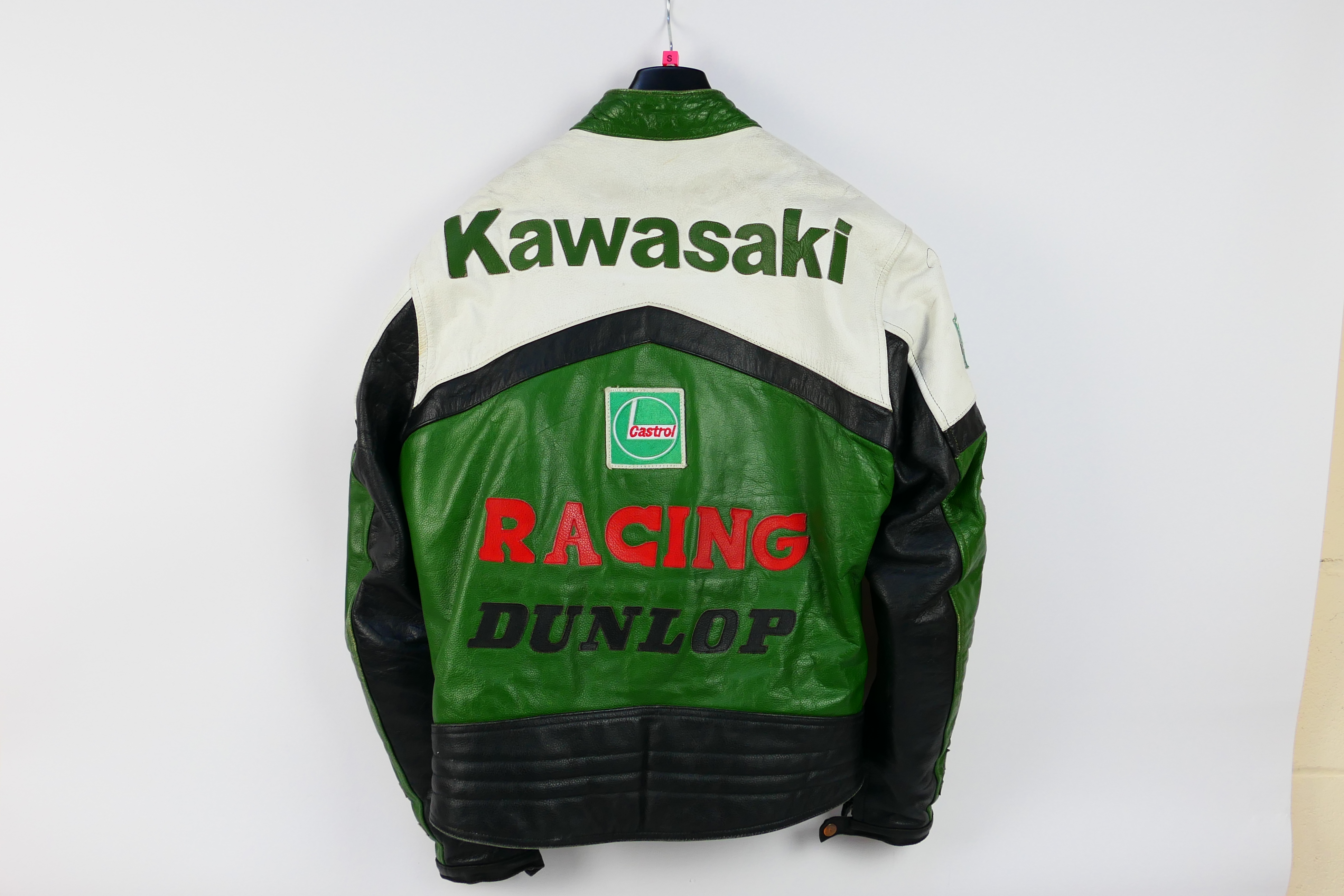 Isle Of Man TT Interest - A signed Kawasaki leather motorcycle jacket, - Image 8 of 10