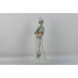Lladro - A large figure # 4893, A Walk With The Dog,