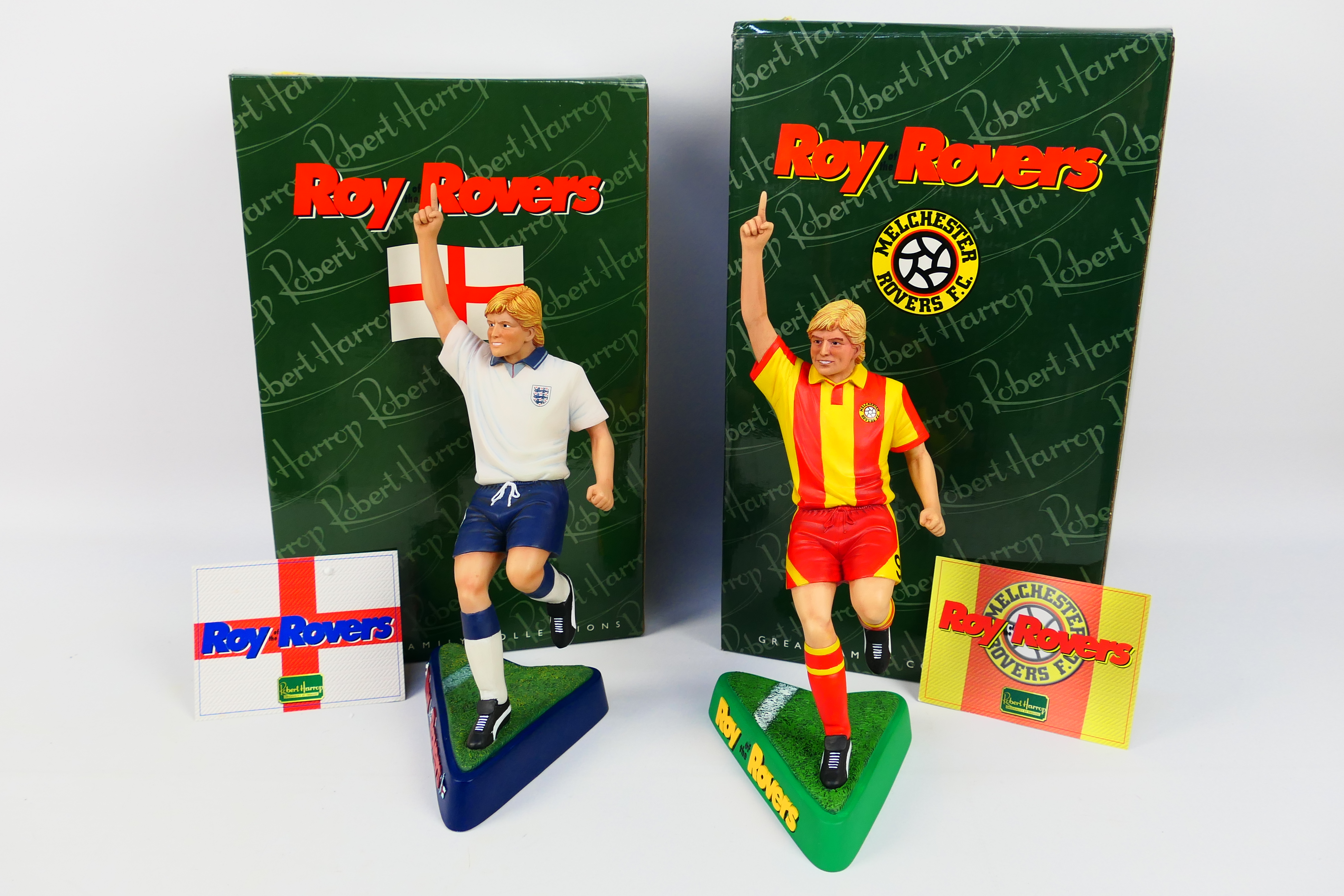 Robert Harrop - Roy of the Rovers - A pair of Robert Harrop resin figurine of 1990's(RR01) and