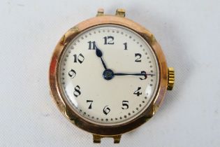 A 9ct rose gold cased wrist watch, approximately 13.7 grams.