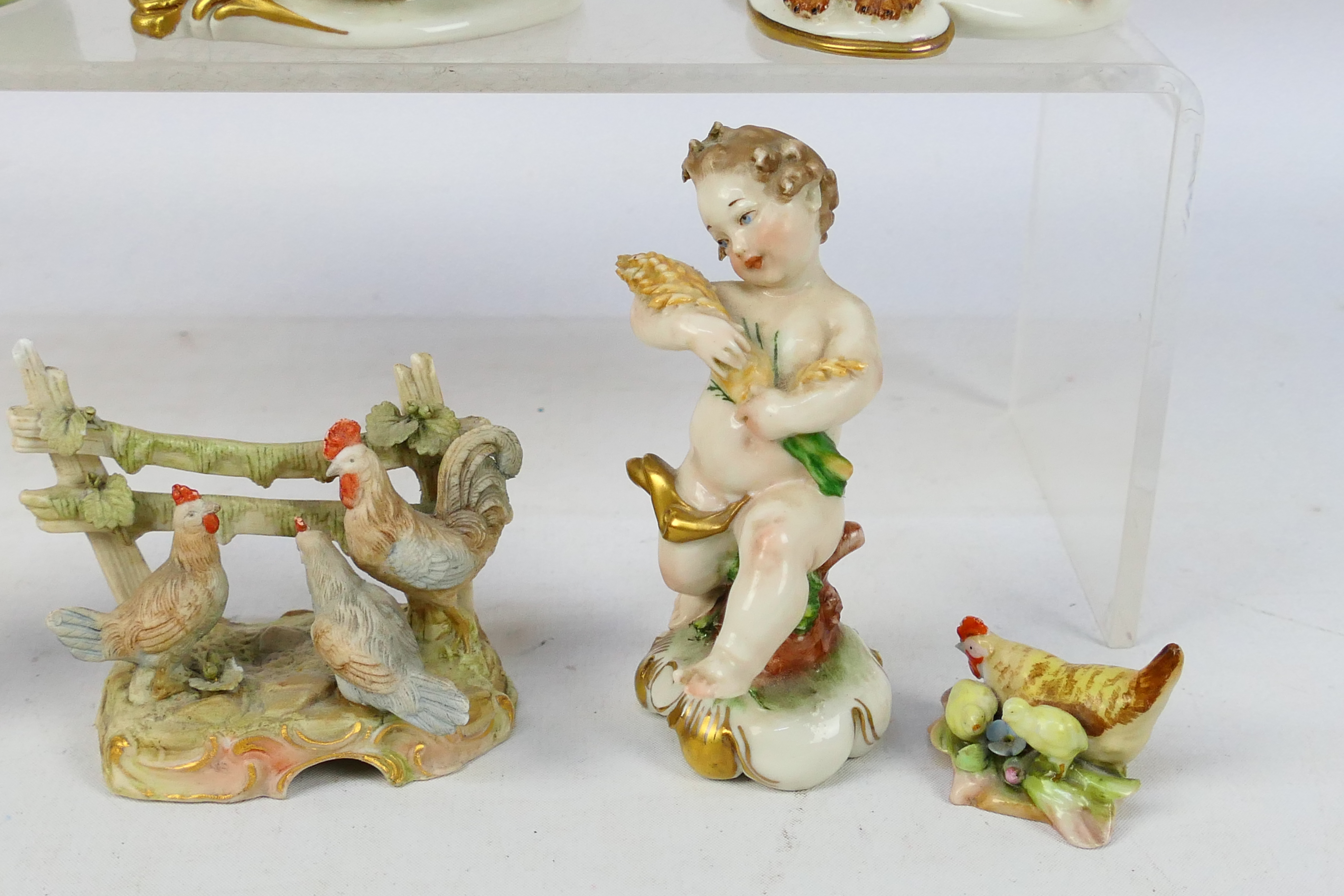 A collection of small Capodimonte figures / groups to include Giuseppe Cappe, - Image 5 of 14