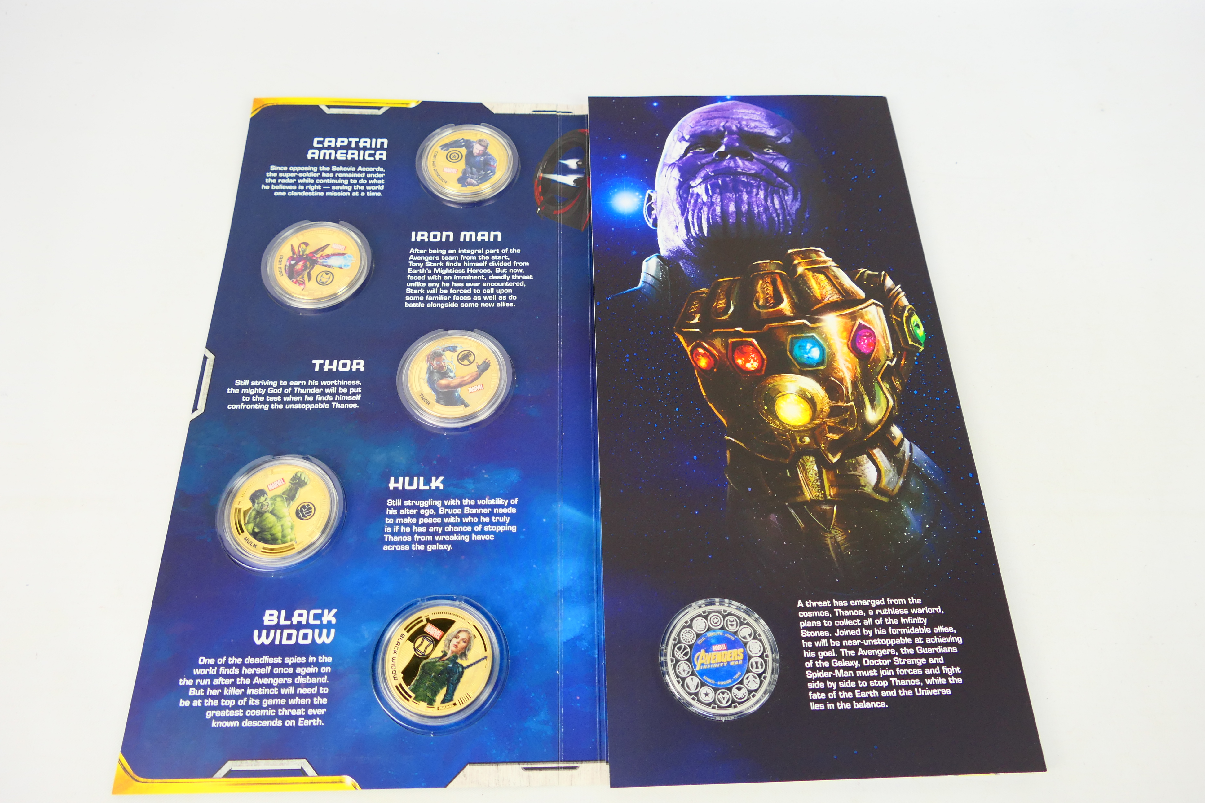 Marvel - An Avengers Infinity War Official Collector Pack comprising 15 commemorative coins and an - Image 5 of 9