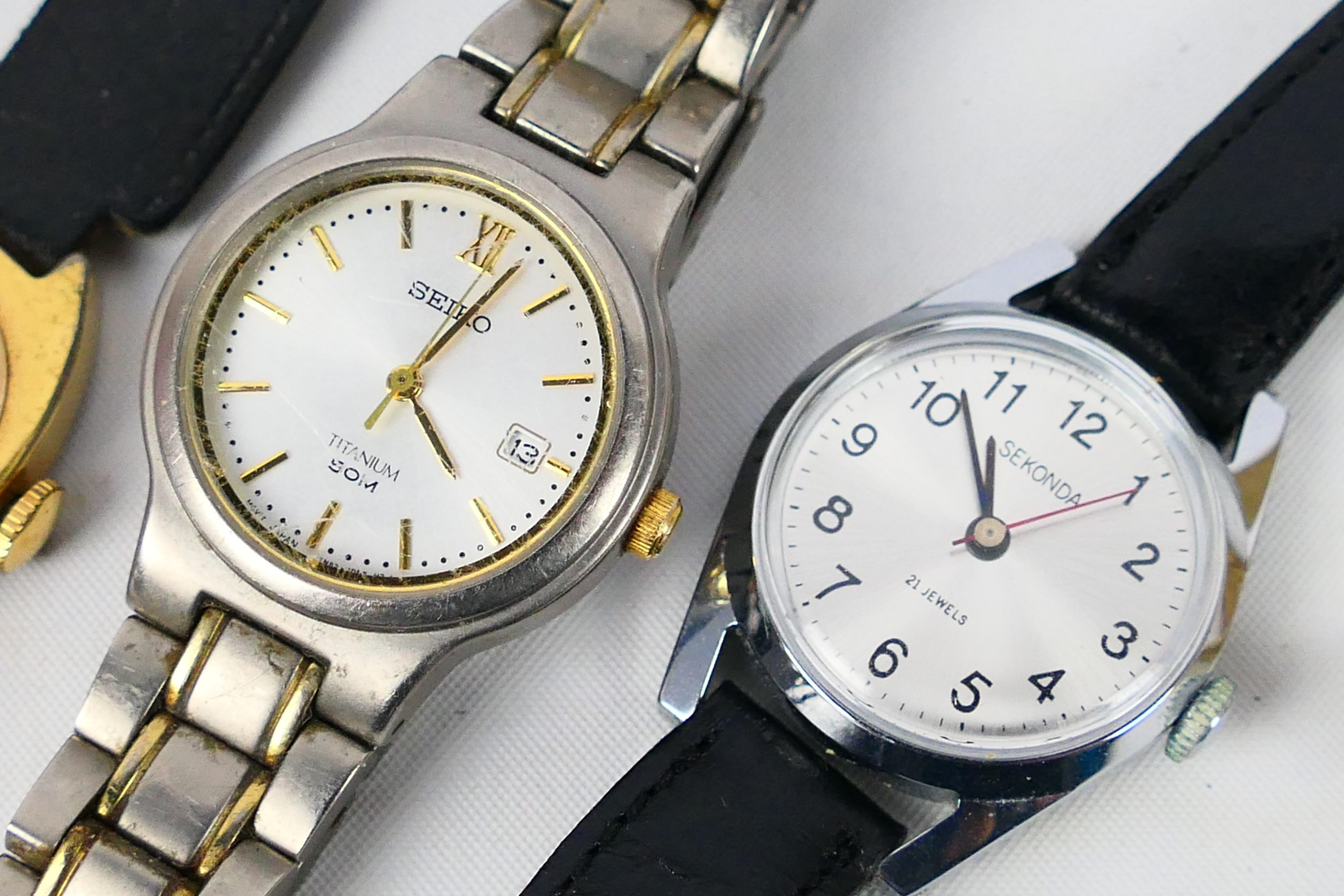 A small collection of wrist watches to include Seiko, Sekonda, Timex and other. - Image 3 of 4