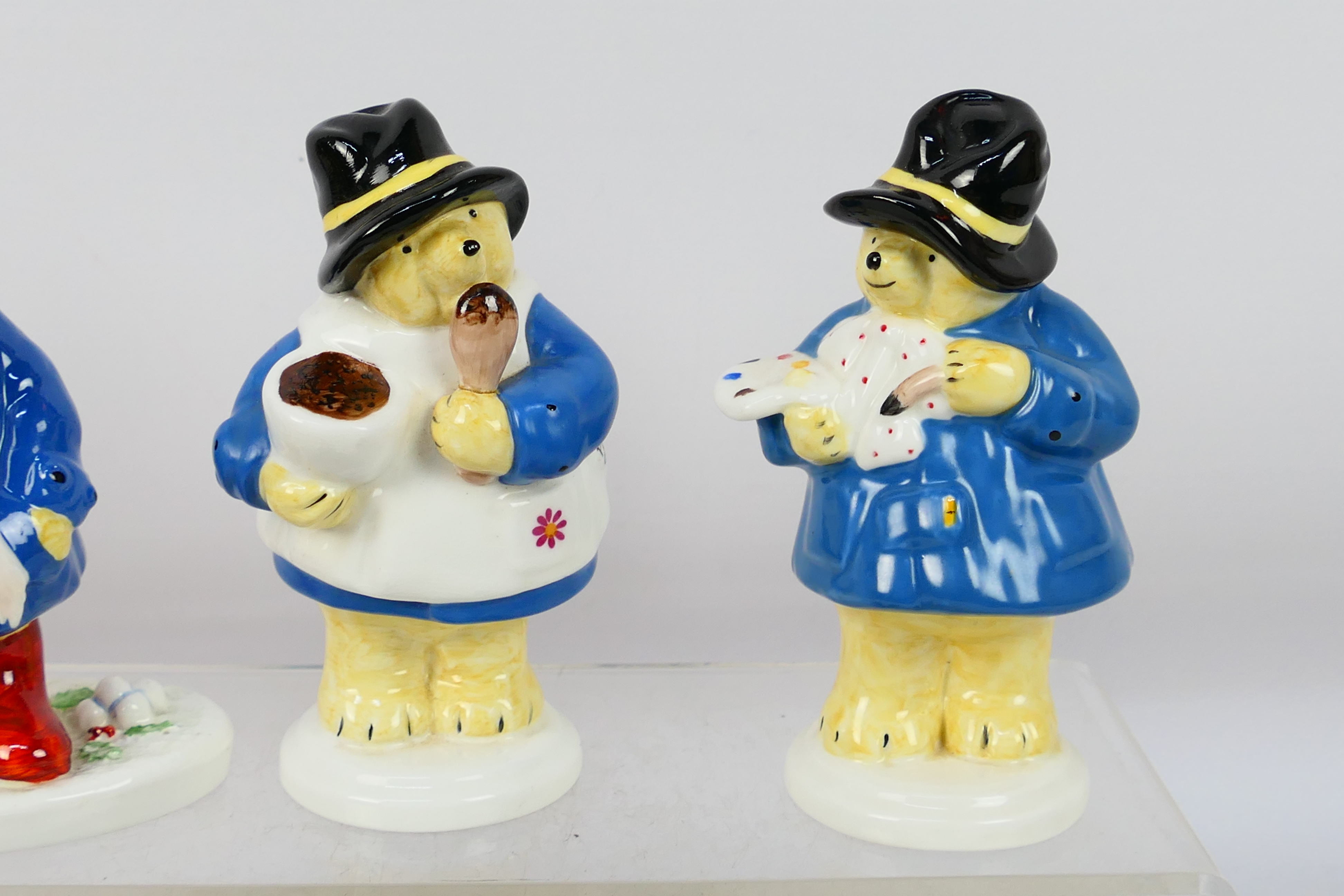 Coalport - Five Paddington Bear figures comprising The Artist, Waits For A Train, In The Snow, - Image 3 of 7