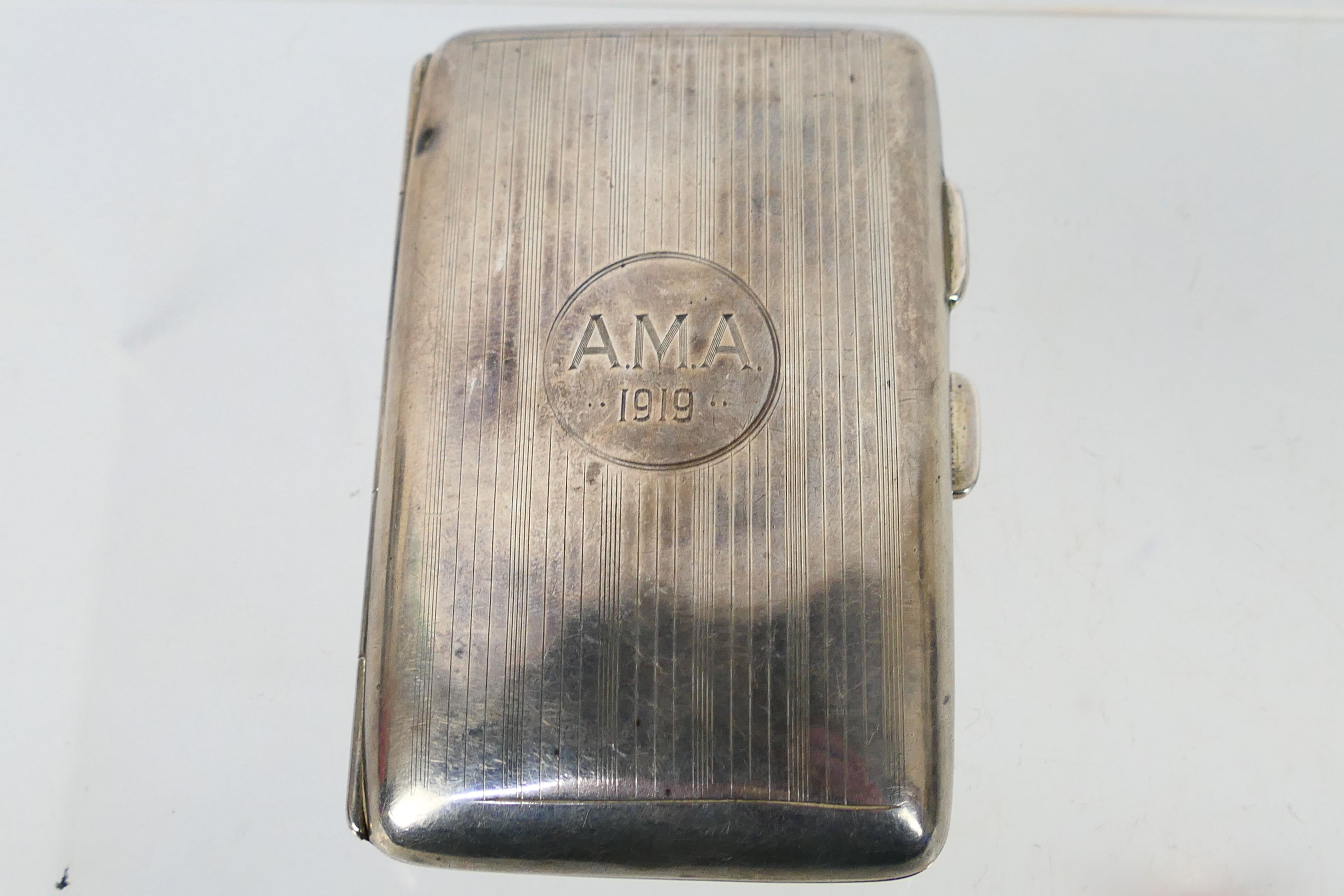 Lot to include a George V silver cigarette case with gilt interior, Birmingham assay 1918, - Image 6 of 8