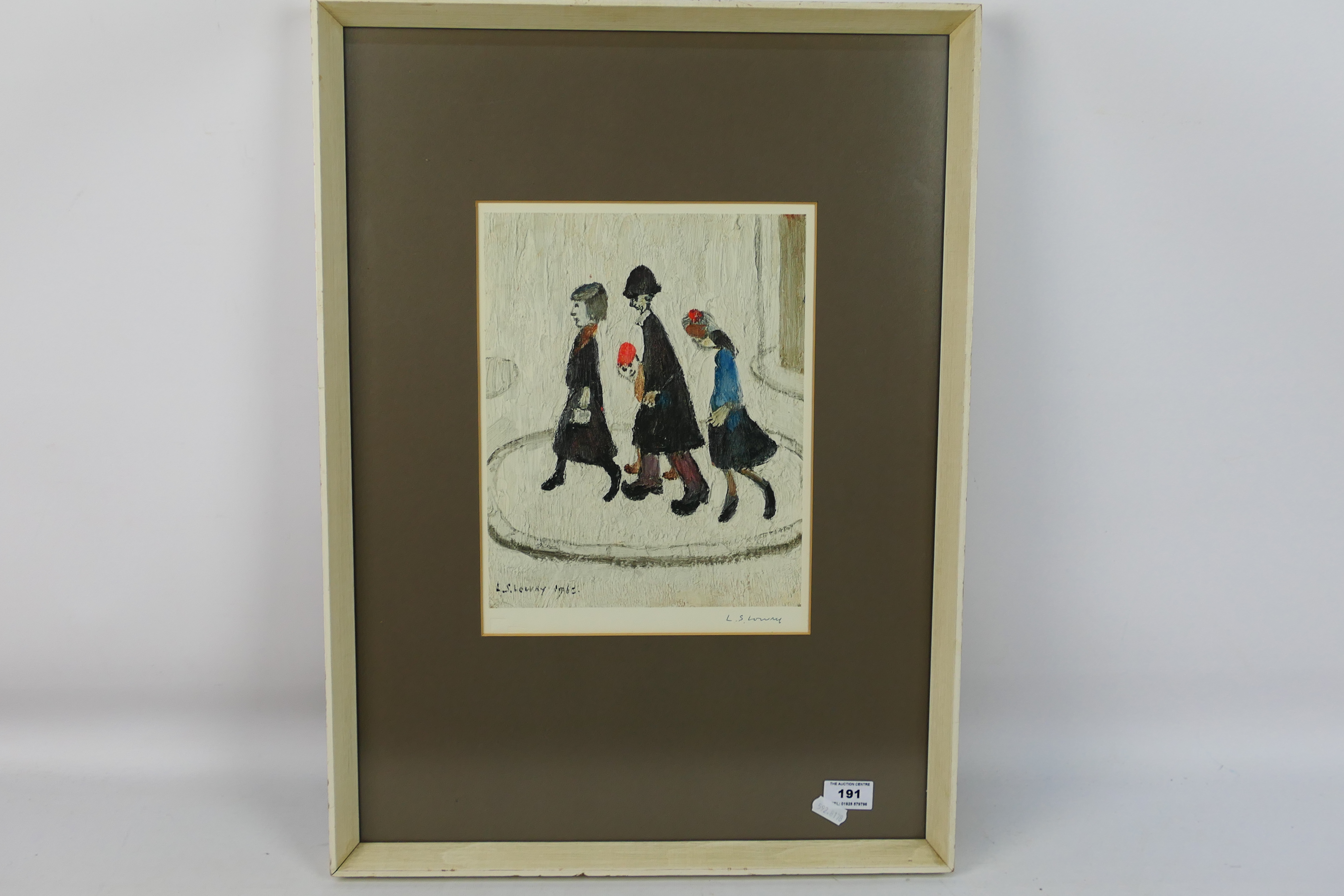 Laurence Stephen Lowry RBA RA (1887-1976) - A pencil signed print, The Family, - Image 5 of 6
