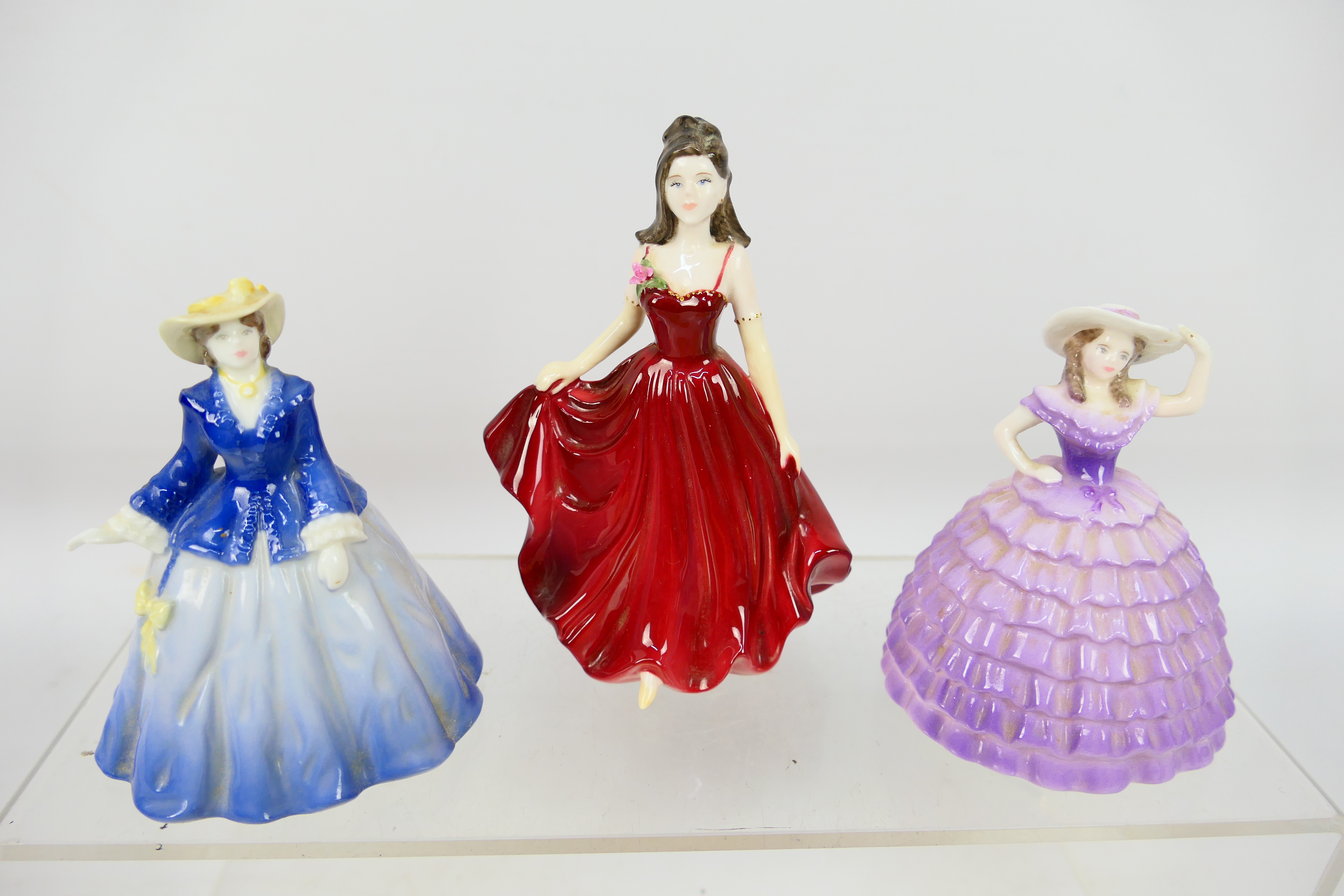 A quantity of small and miniature lady figures to include Royal Doulton, - Image 2 of 6