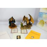 Two boxed limited edition Lilliput Lane Land Of Legend fantasy figures / groups designed by Hap