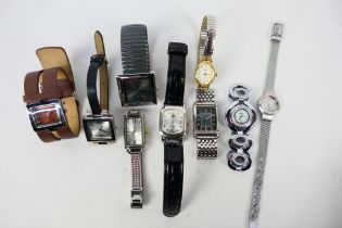 A collection of various wrist watches. [