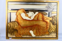 A stylised re-imagining of Flaming June,