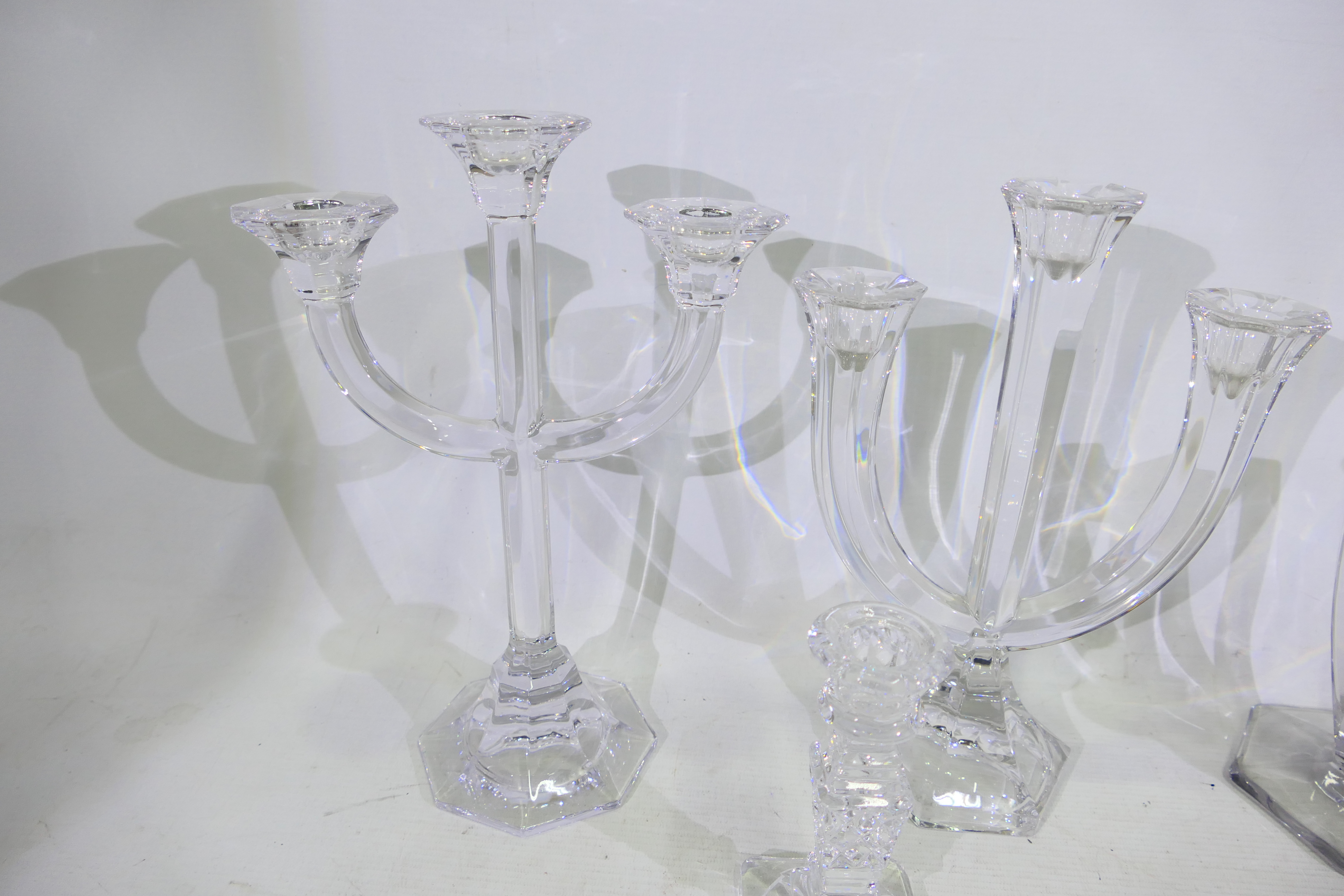 Krystol, Nachtmann, Villeroy and Boch - 6 x glass candlestick holders. - Image 2 of 5